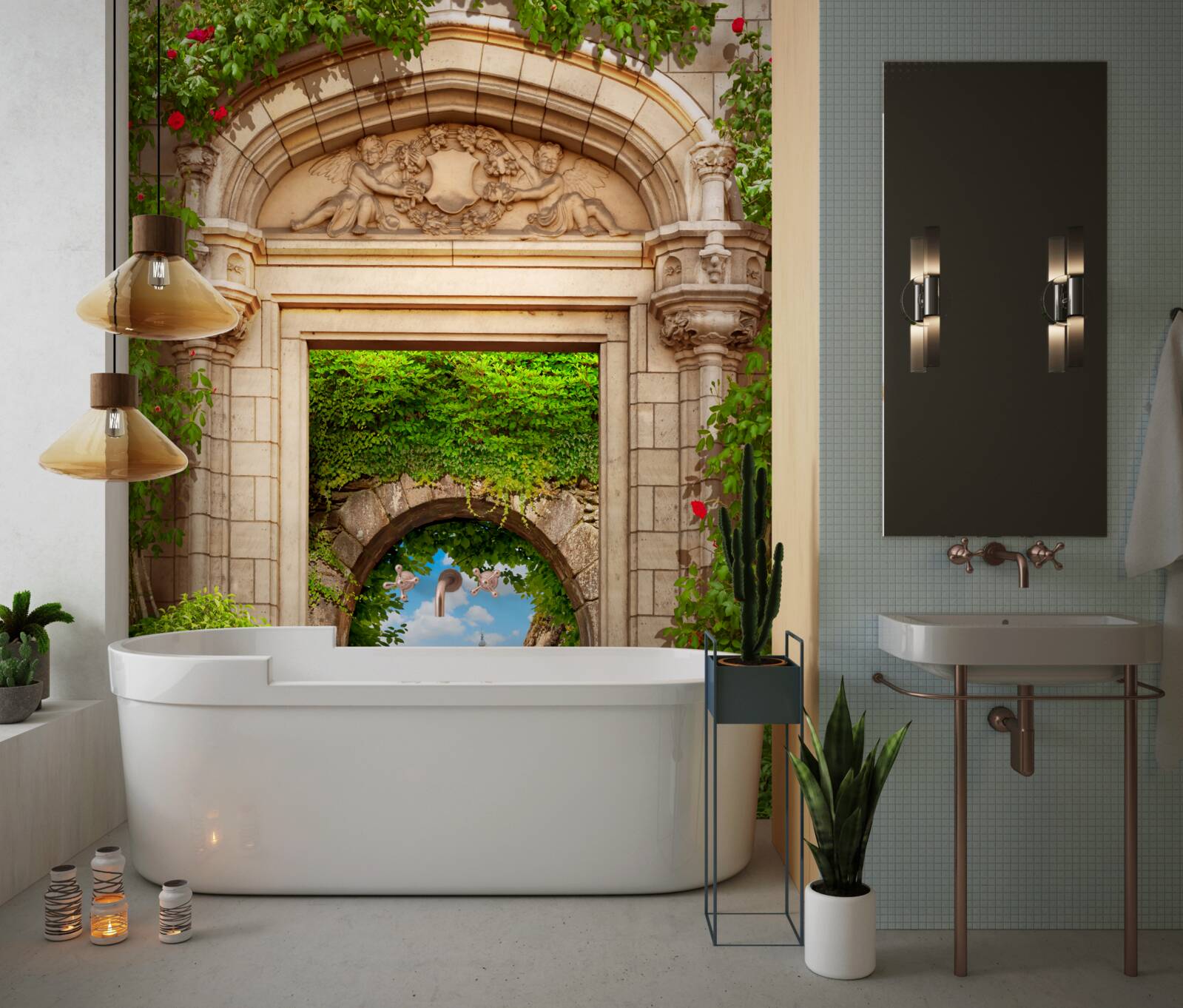 Fototapeta nádherný prechod pod oblúkom