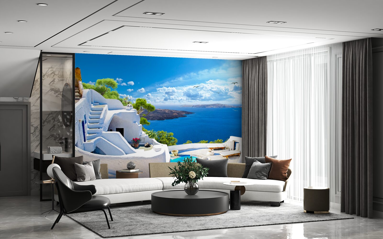 Fototapeta Ostrov Santorini v Grécku