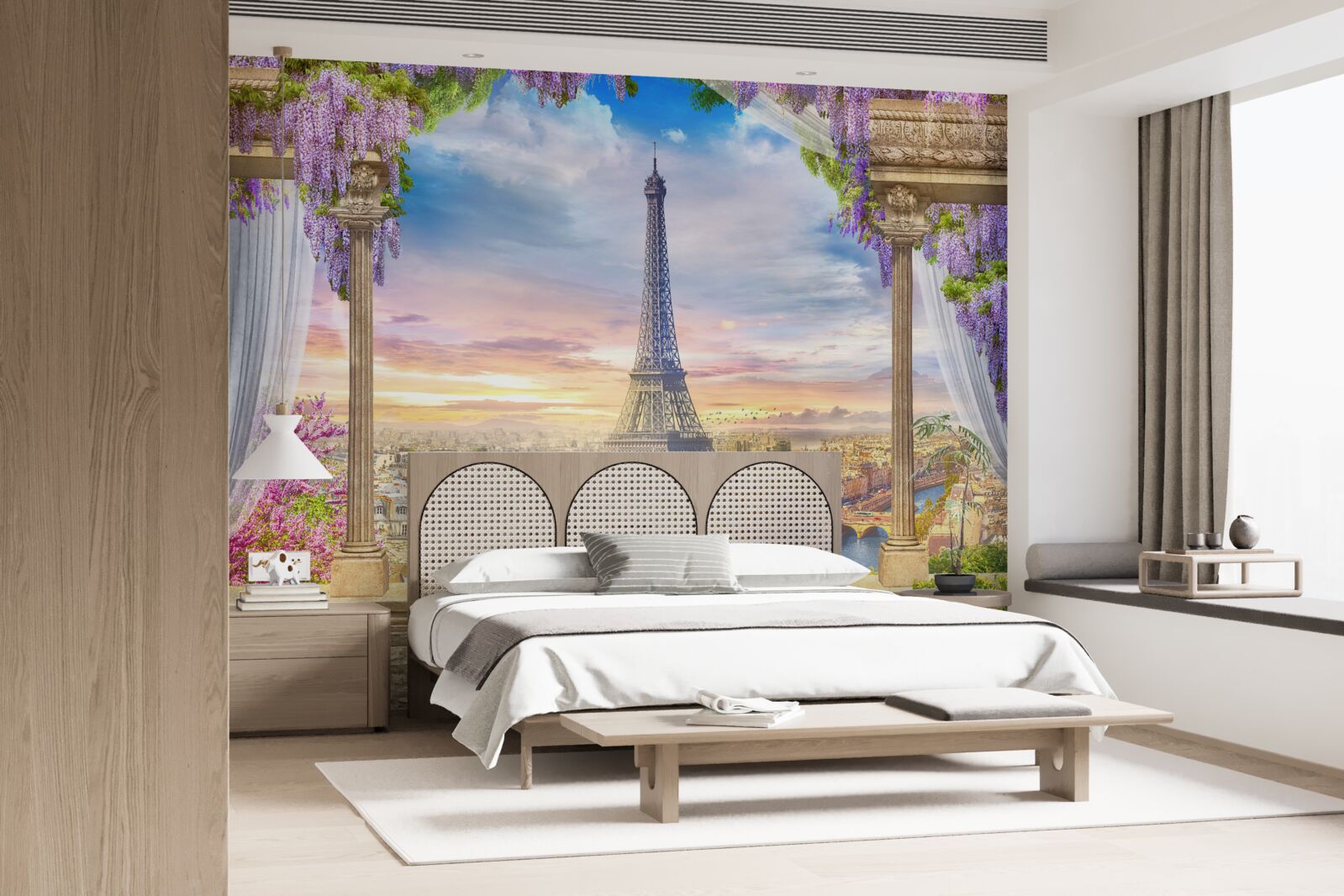 Fototapeta nádherný výhľad na Eiffelovu vežu