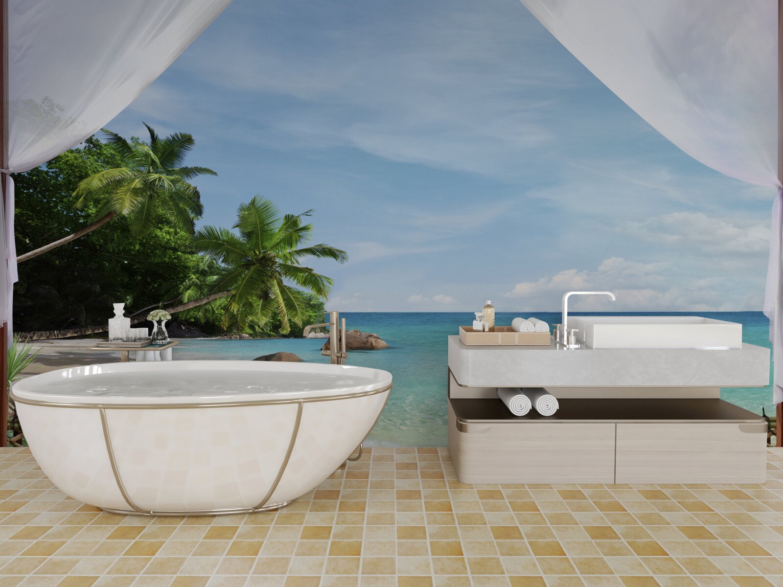 Fototapeta prístup na pláž a pobrežie mora