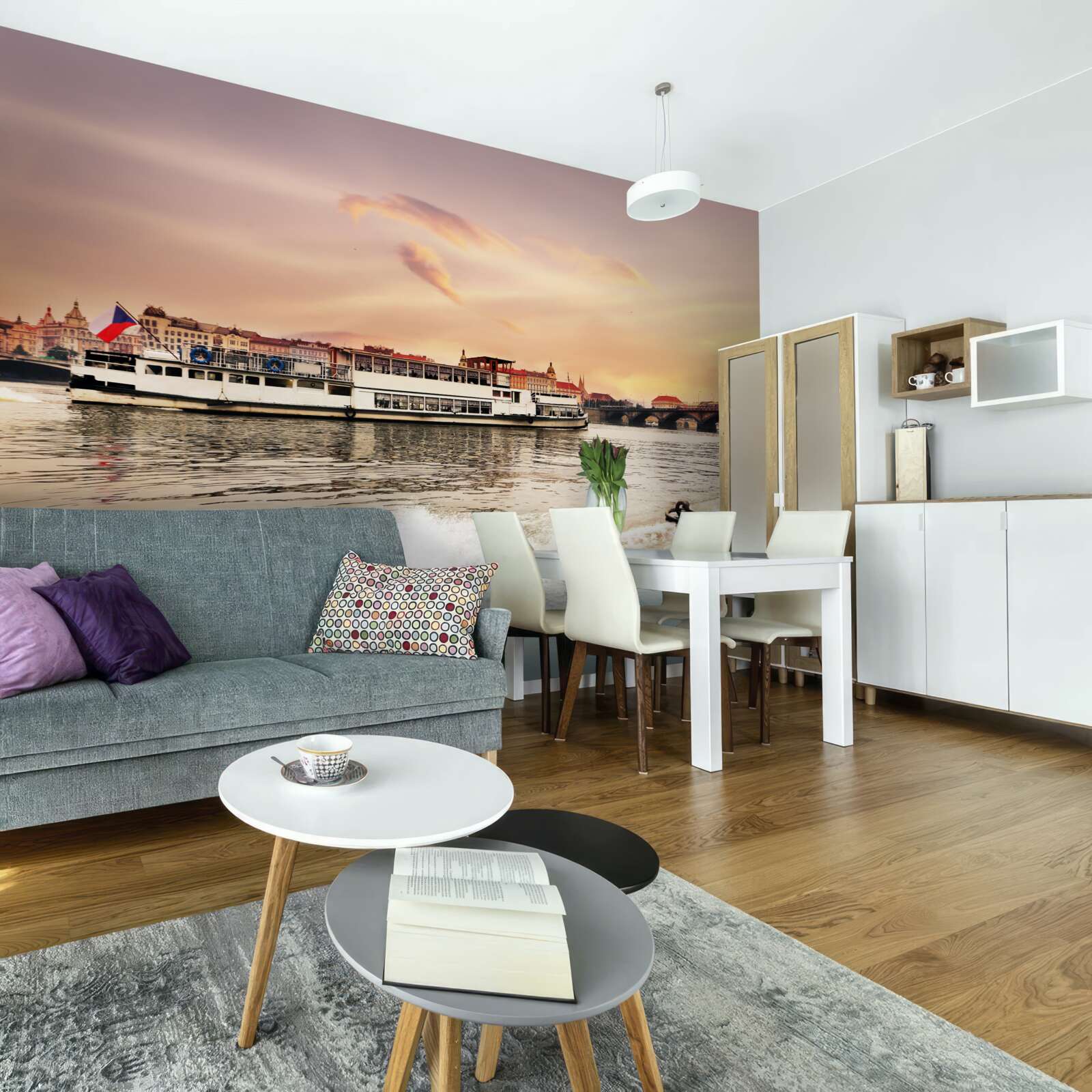 Fototapeta kačice pri rybníku