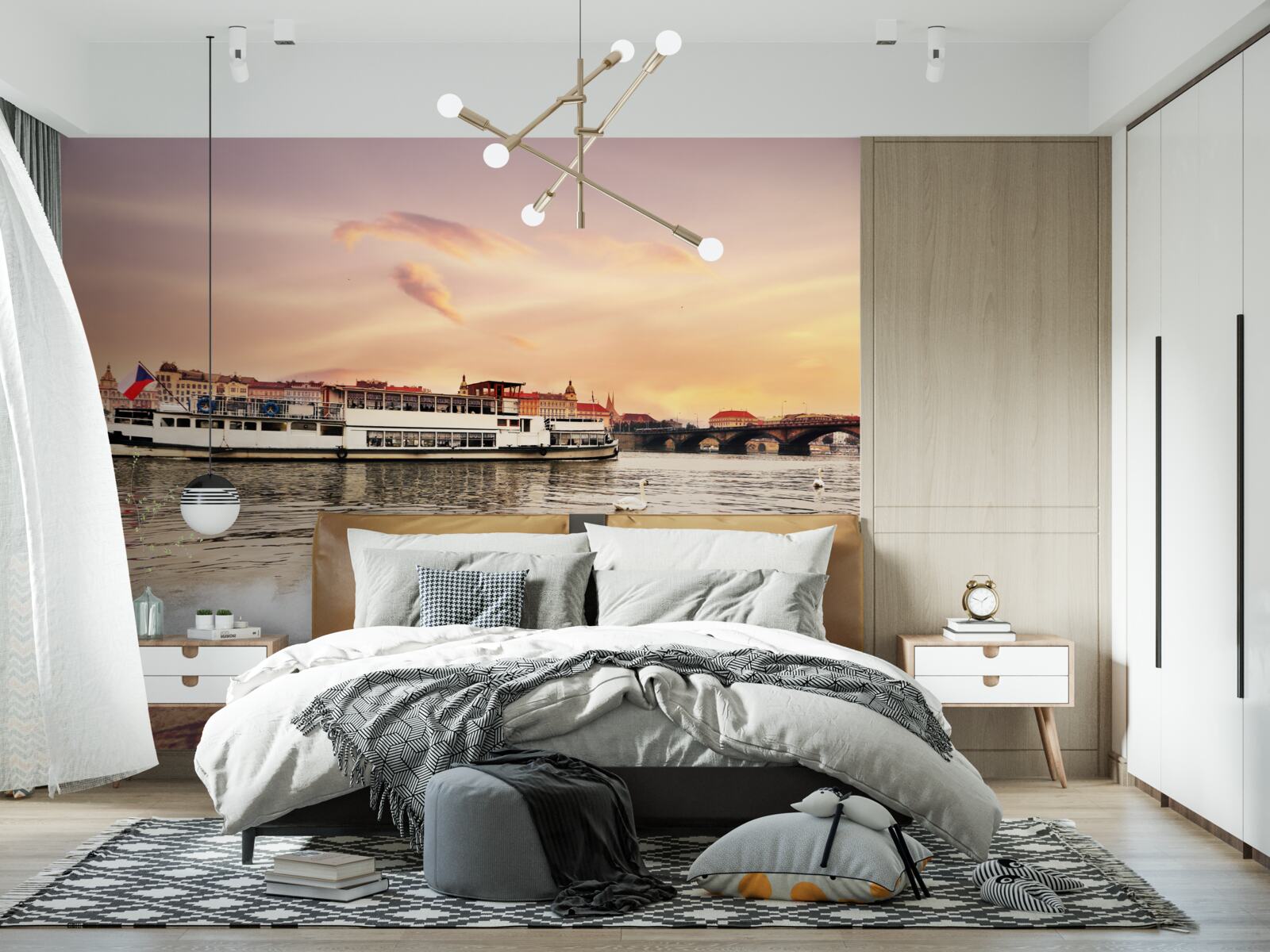 Fototapeta kačice pri rybníku