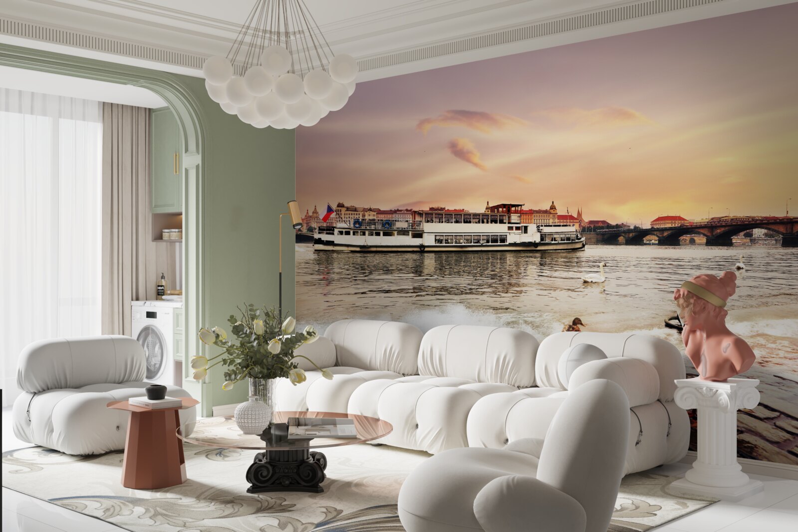 Fototapeta kačice pri rybníku