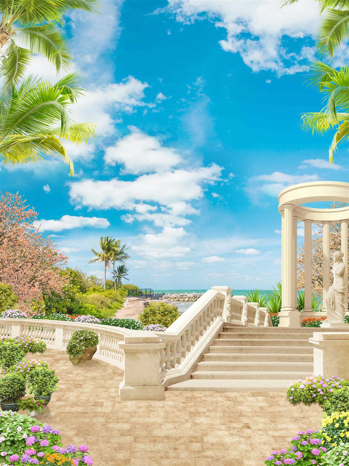 Fototapeta pri mori je altánok