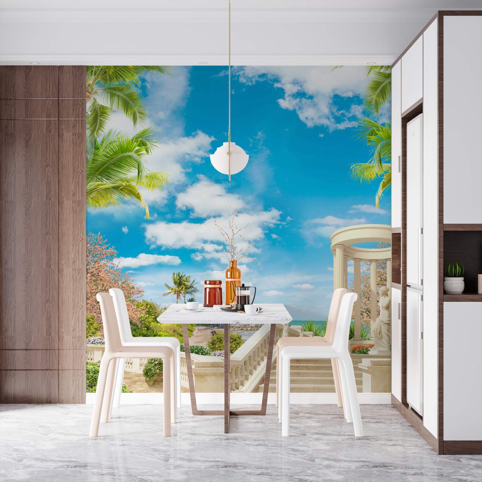 Fototapeta pri mori je altánok