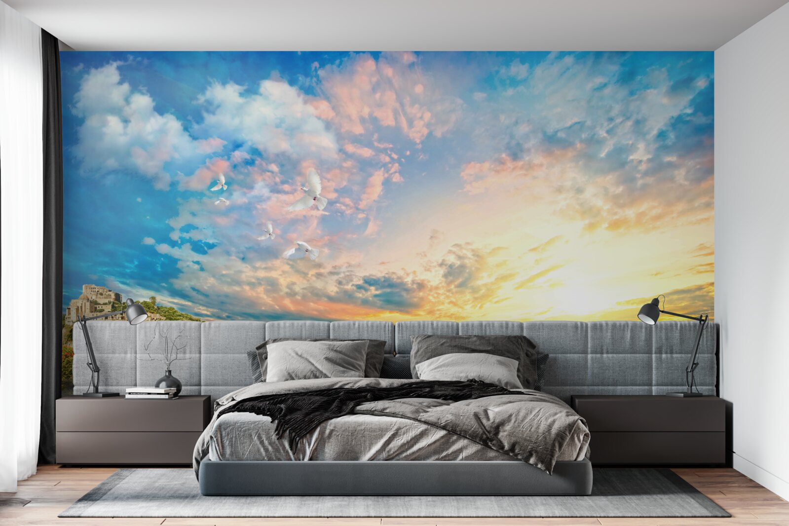 Fototapeta z vody sa vynárajú delfíny