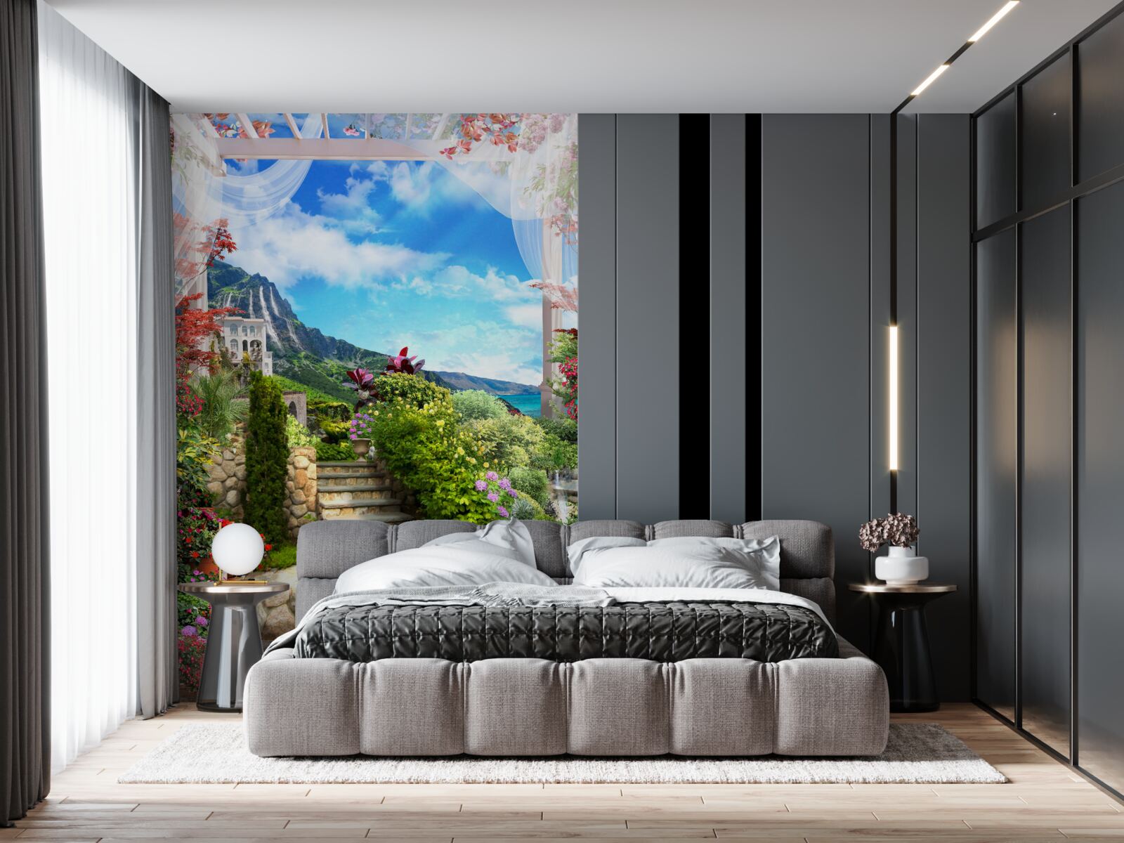 Fototapeta záhrada pri pobreží