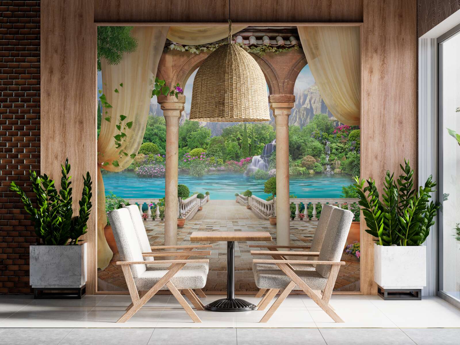 Fototapeta pohodlný altánok na oddych