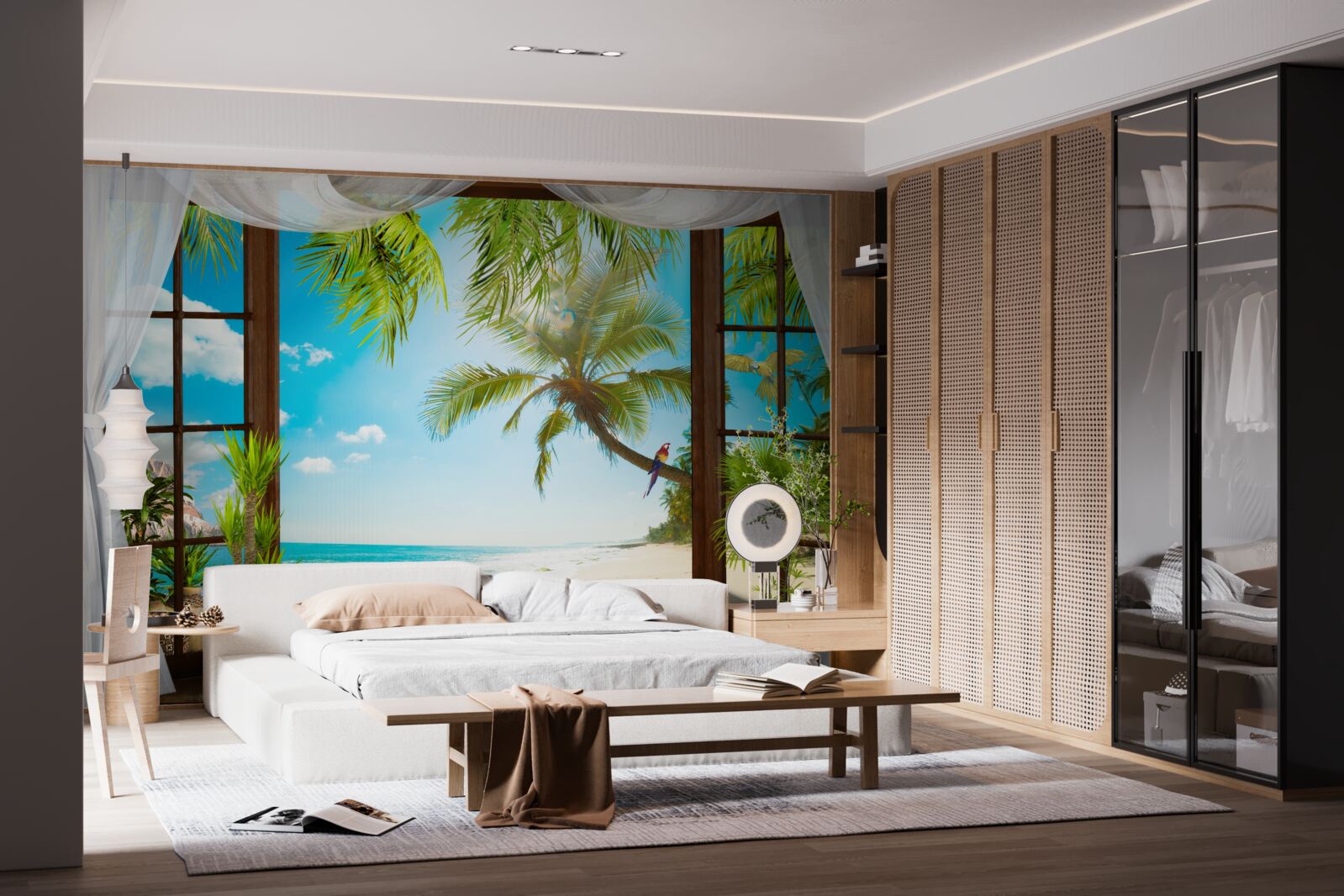 Fototapeta odchod z domu na piesočnatú pláž