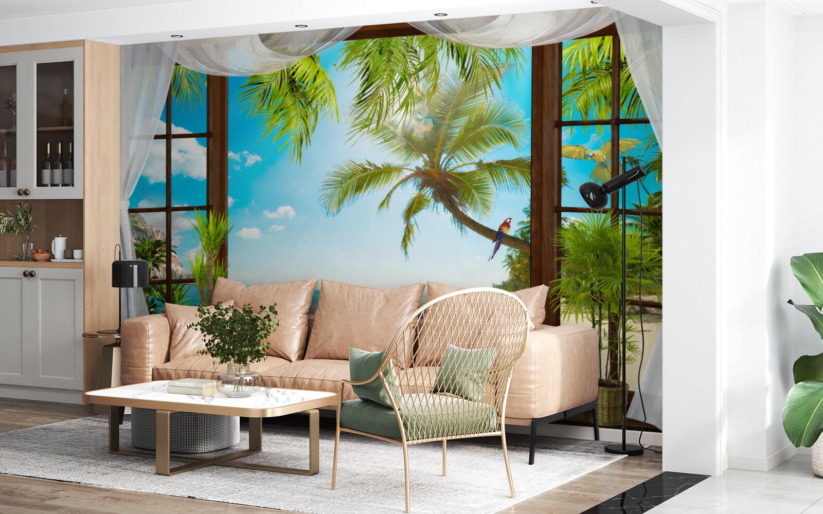 Fototapeta odchod z domu na piesočnatú pláž