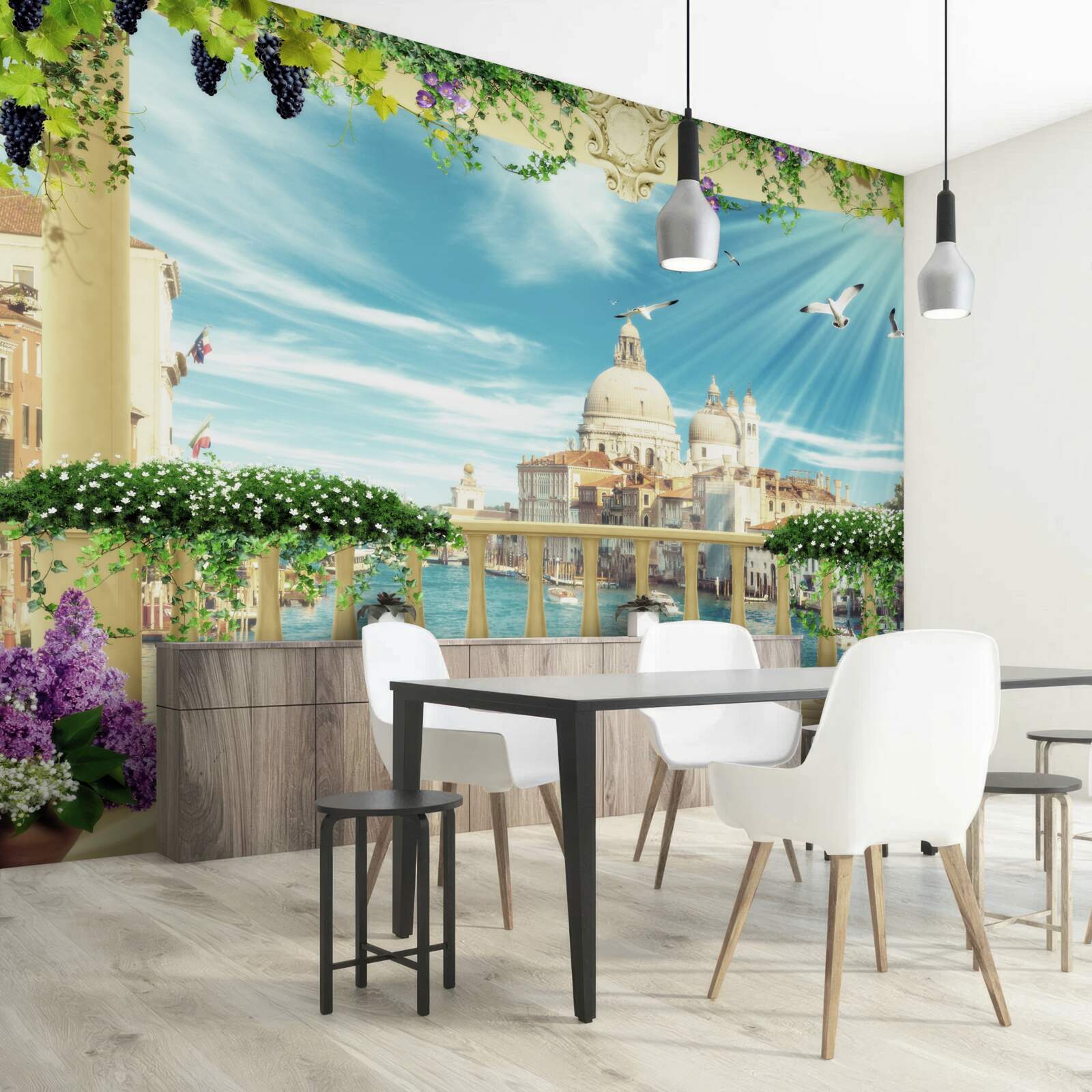 Fototapeta výhľad z balkóna na nádheru Benátok