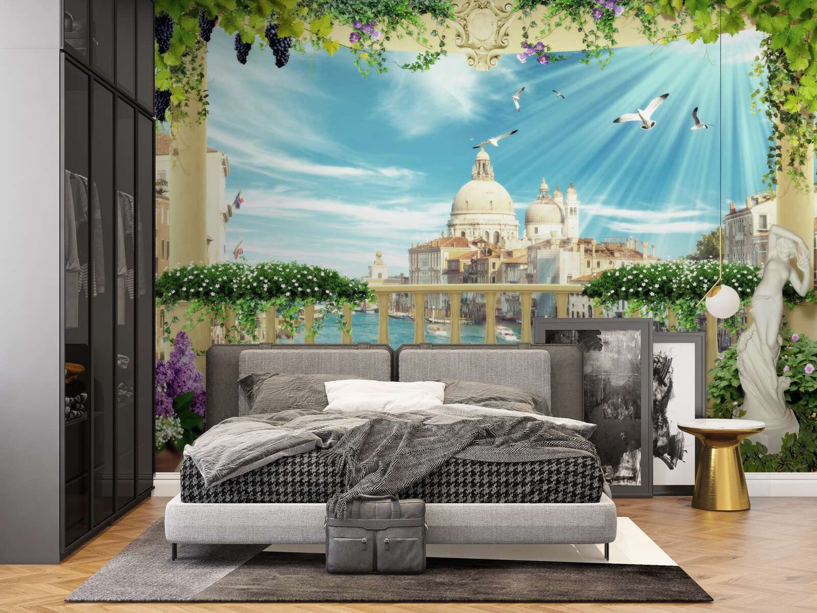 Fototapeta výhľad z balkóna na nádheru Benátok