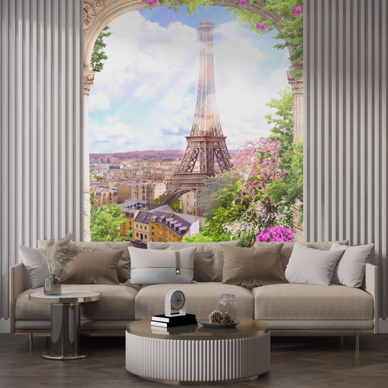 Fototapeta panoráma Paríža s Eiffelovou vežou