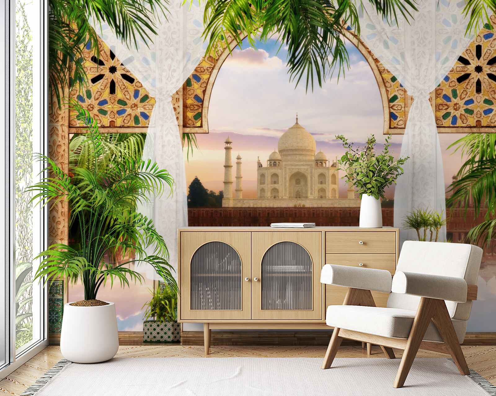 Fototapeta krajina s taj mahalom