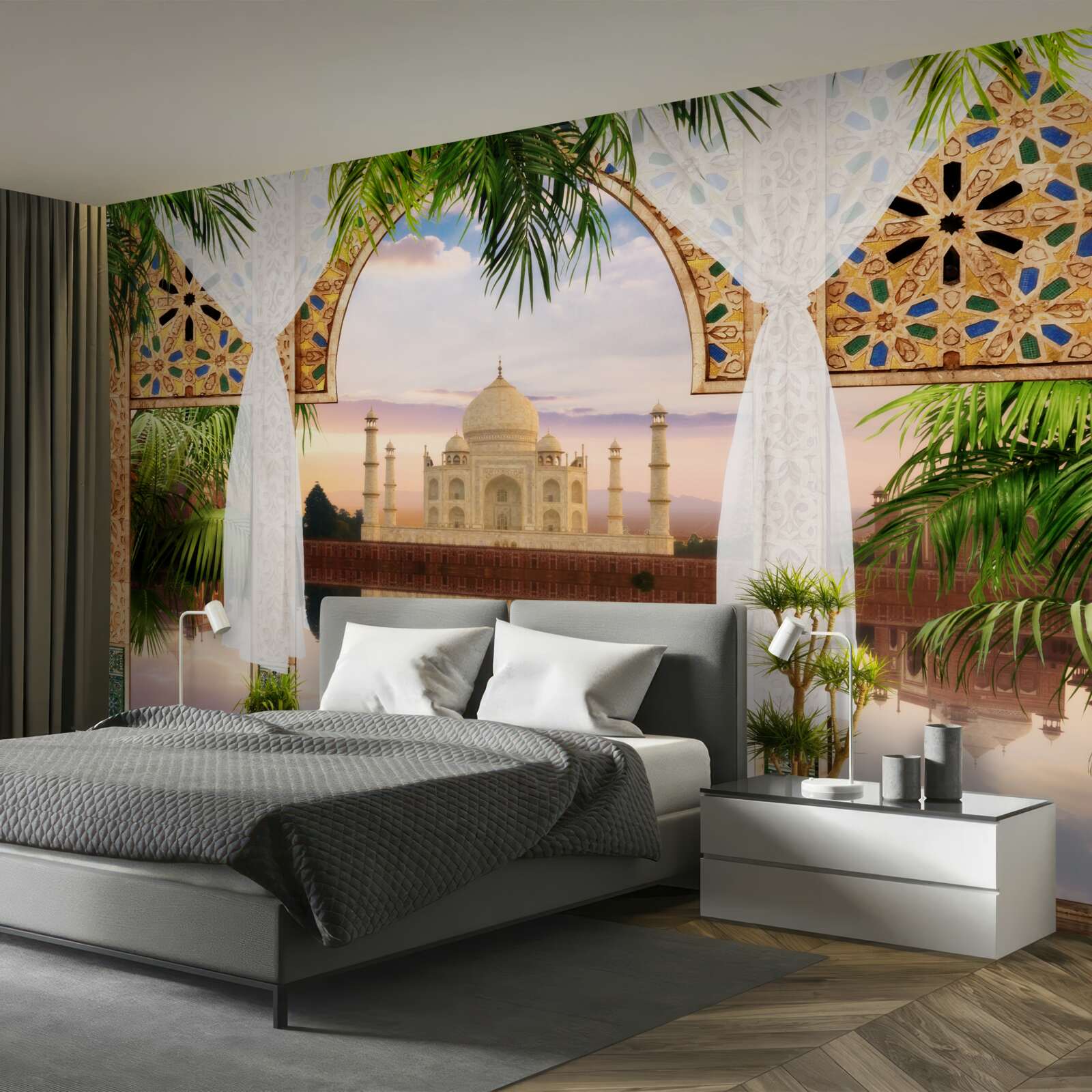 Fototapeta krajina s taj mahalom