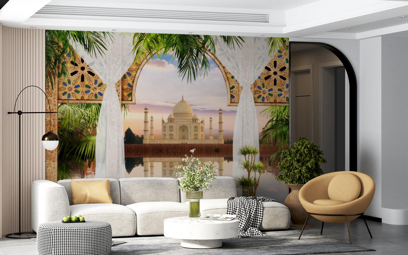 Fototapeta krajina s taj mahalom