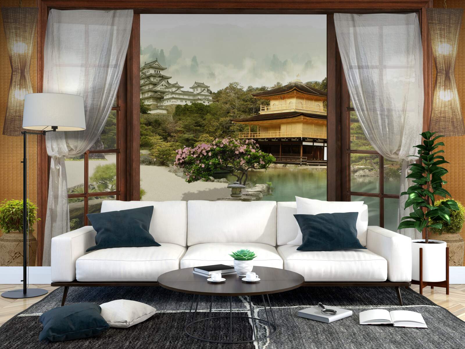 Fototapeta pohľad z domu zariadeného v orientálnom štýle