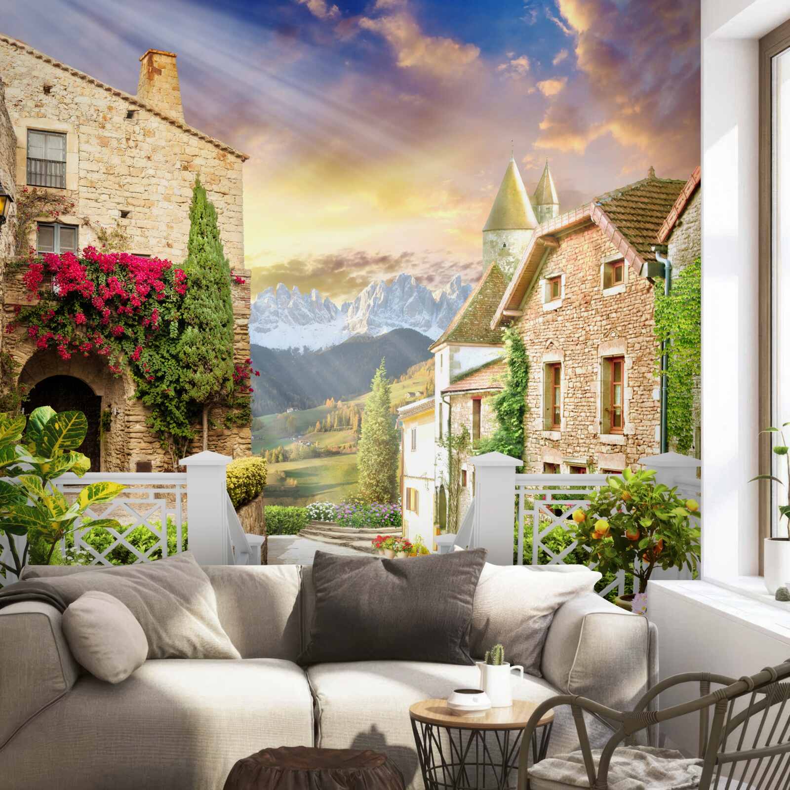 Fototapeta veranda v provensálskom štýle