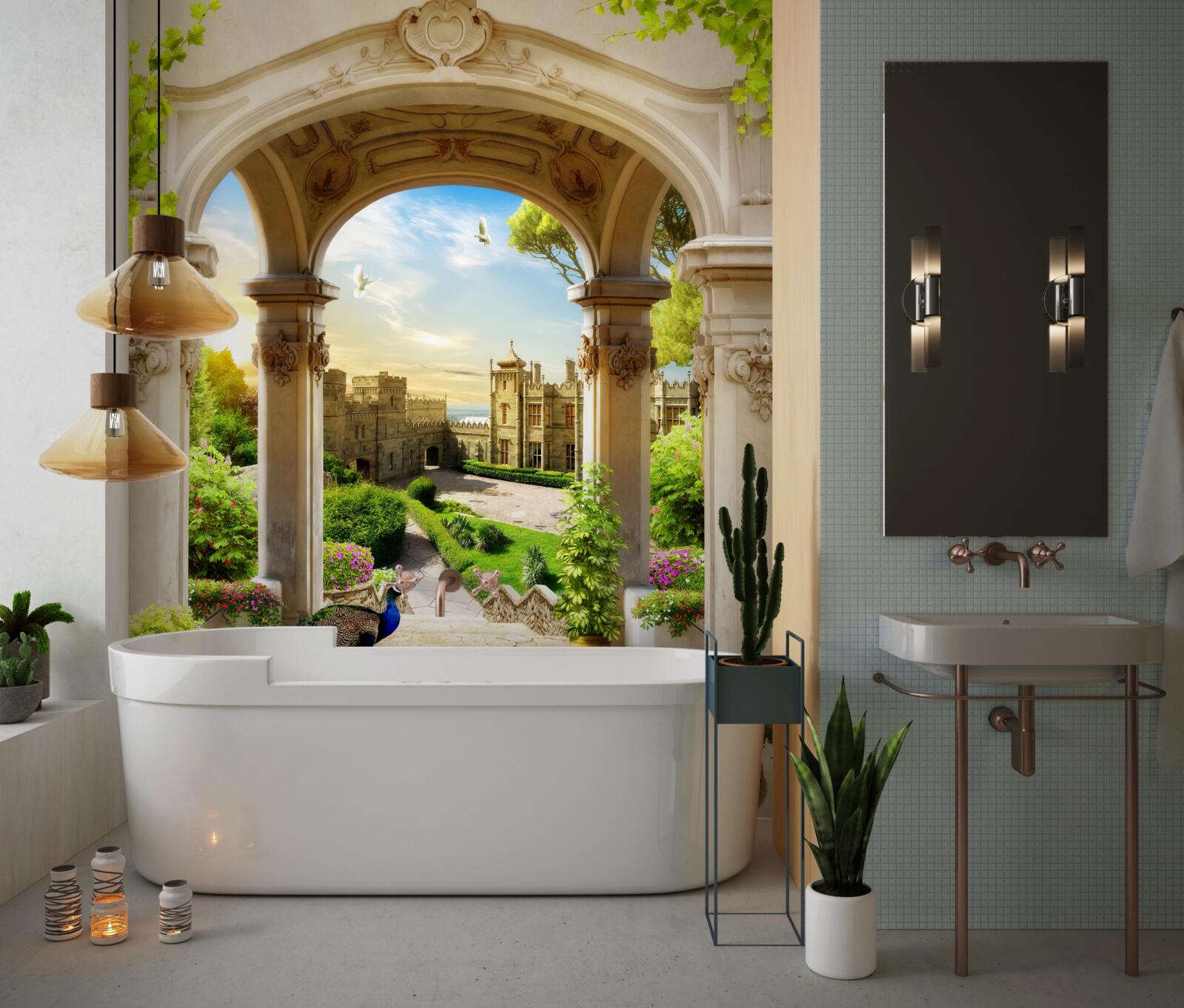 Fototapeta plošina so stĺpmi