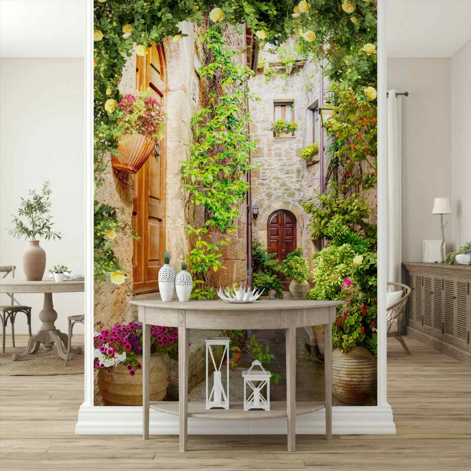 Fototapeta úzka mestská ulica