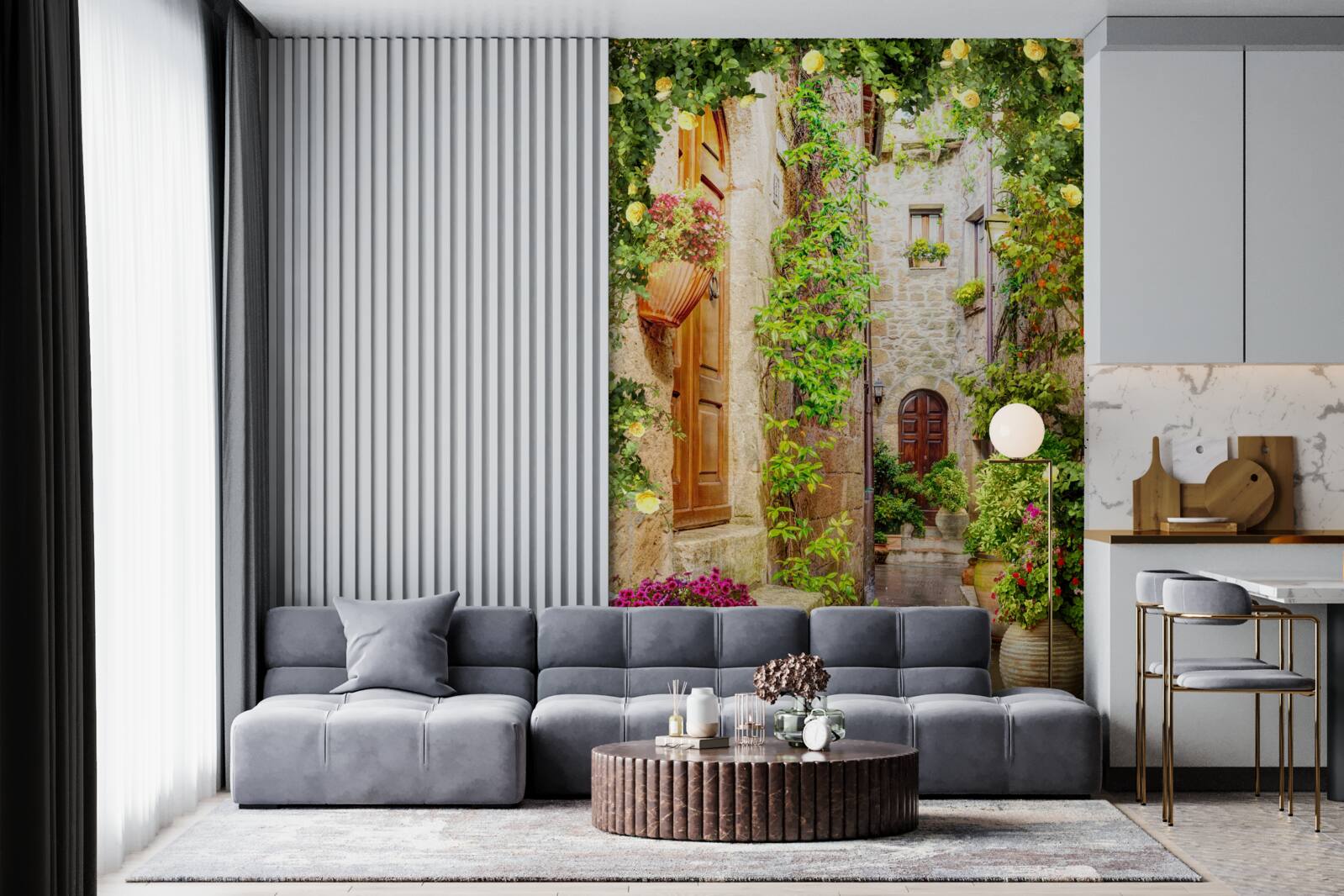 Fototapeta úzka mestská ulica