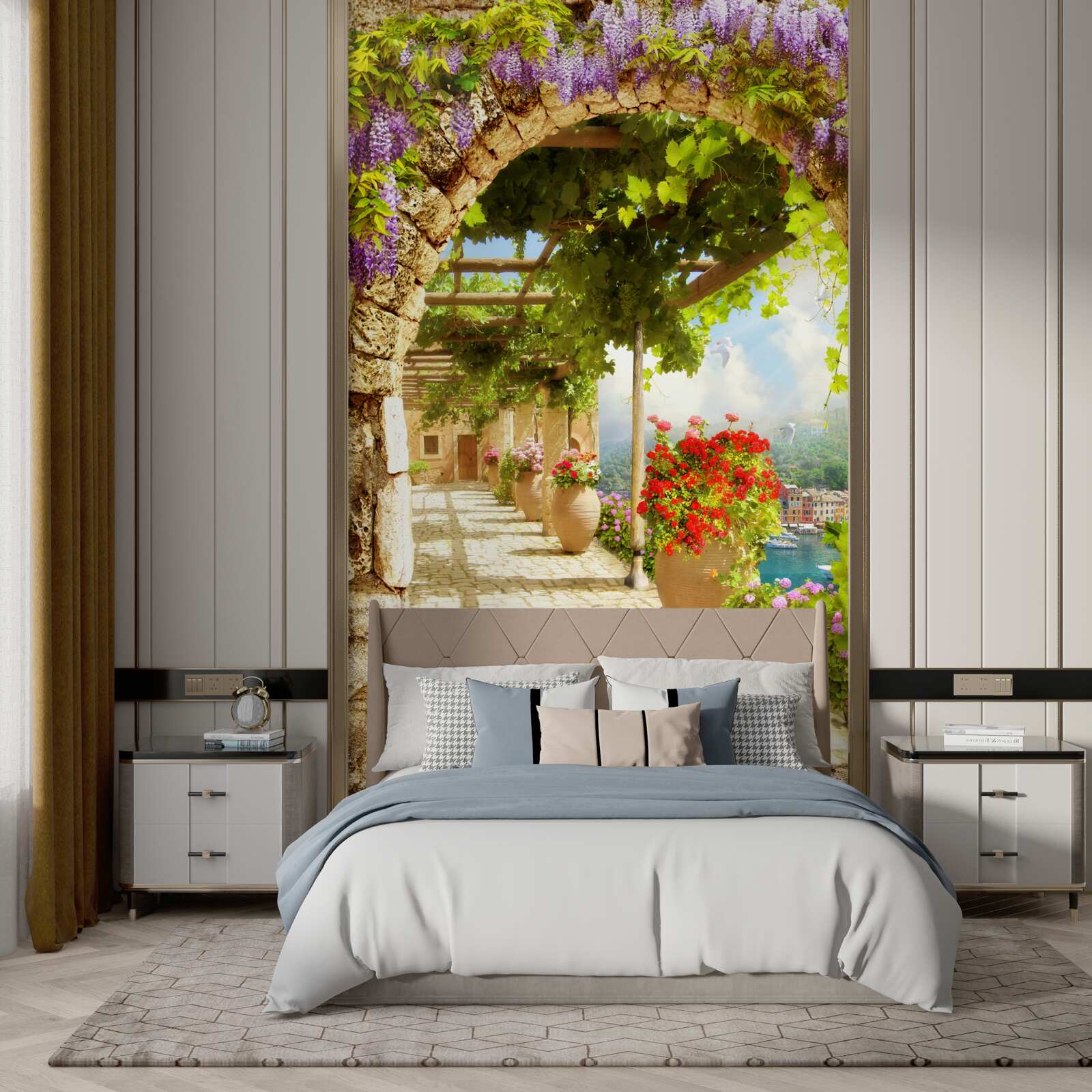 Fototapeta kvety zaplnili celú terasu