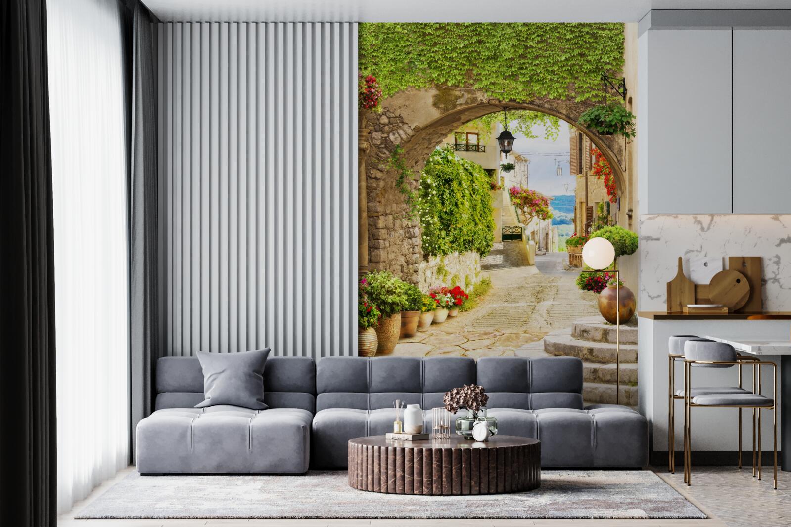 Fototapeta cesta z aleje k moru