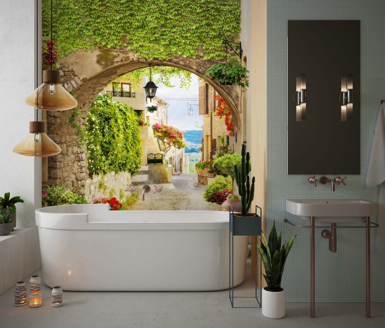 Fototapeta cesta z aleje k moru