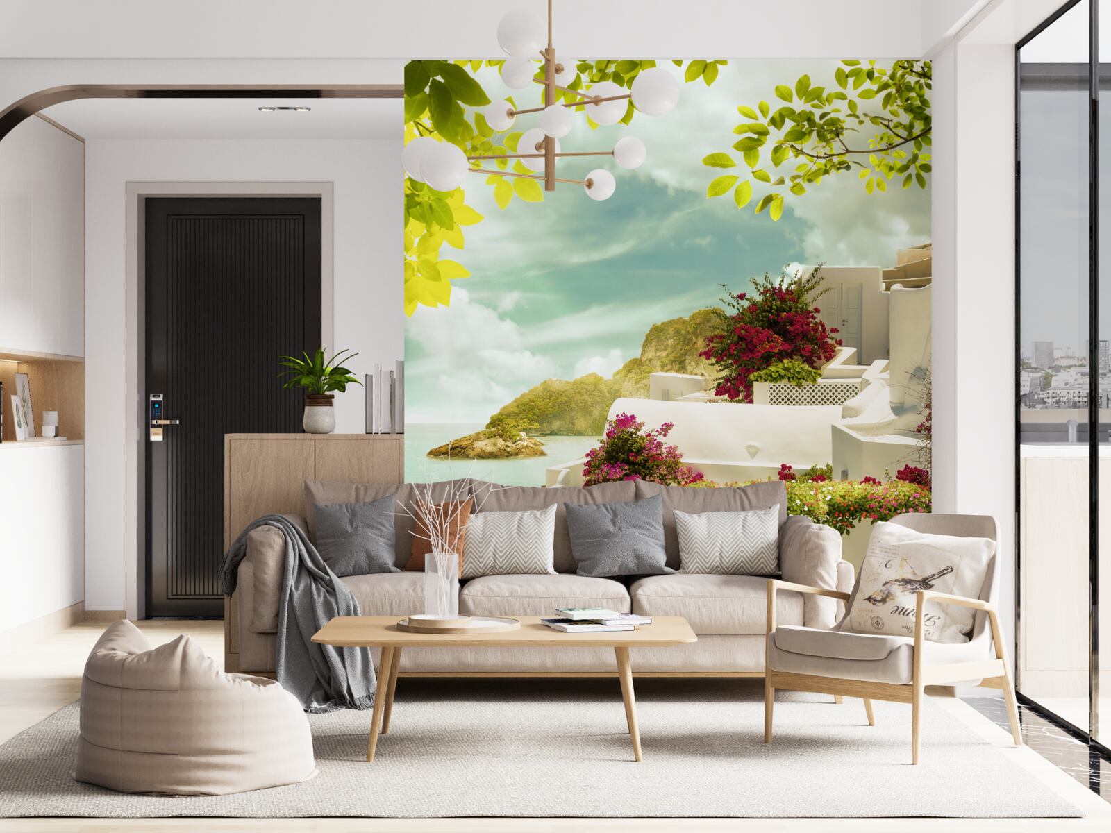 Fototapeta biele grécke budovy