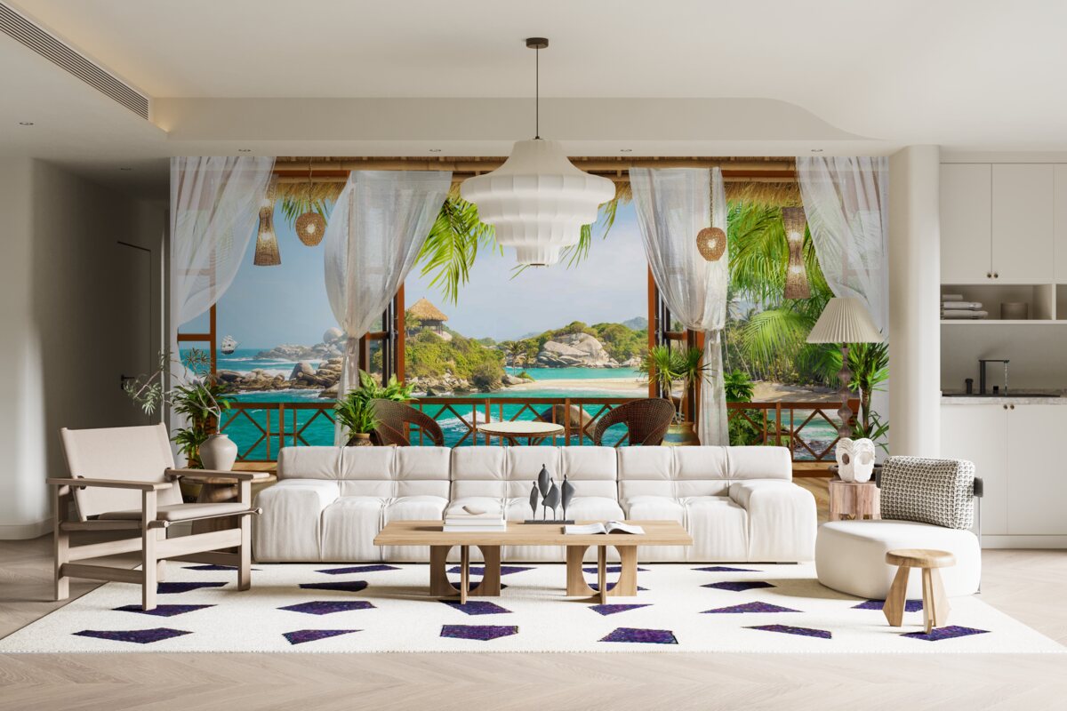 Fototapeta veranda na exotickom ostrove