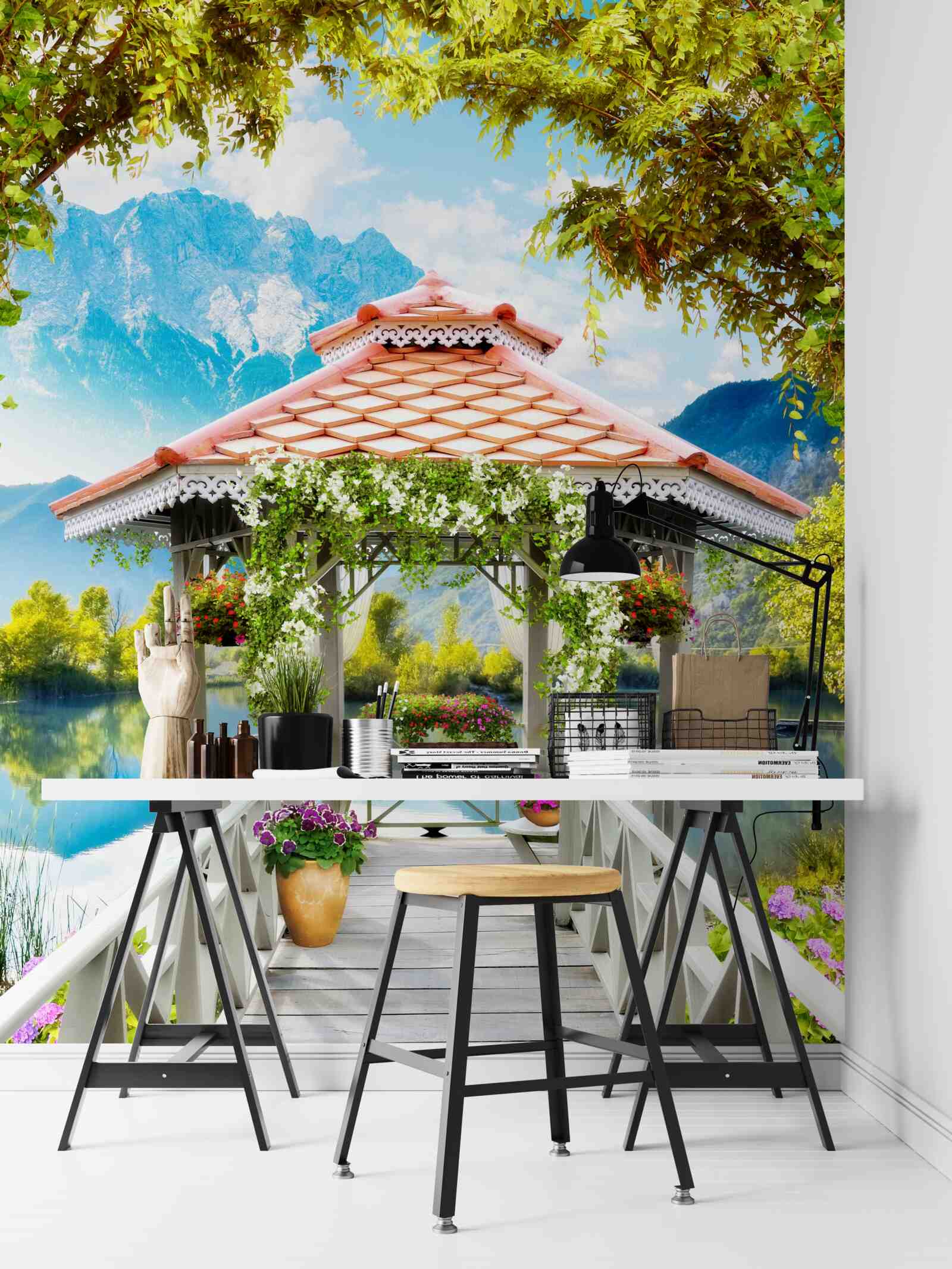 Fototapeta prechod do pavilónu