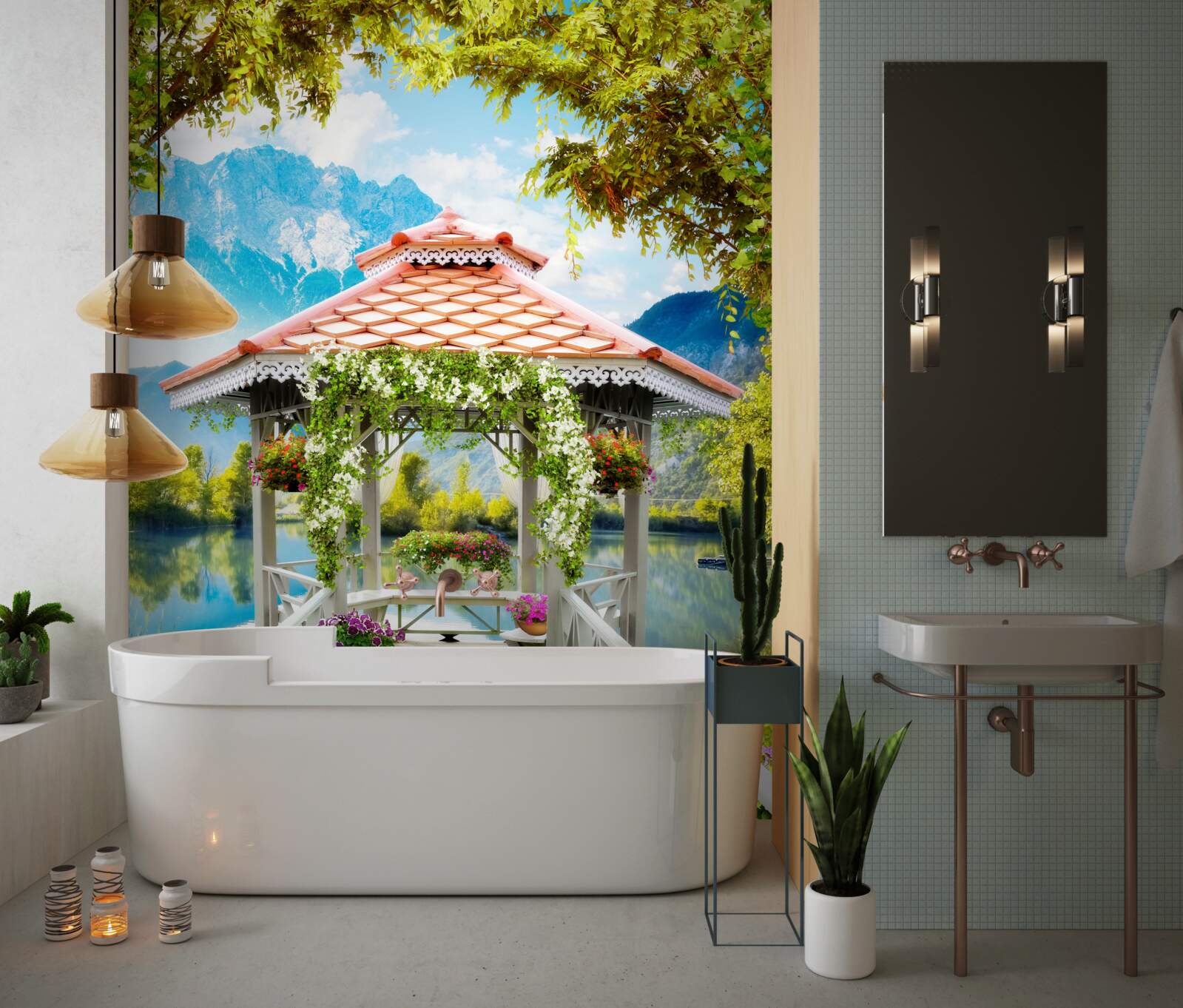 Fototapeta prechod do pavilónu