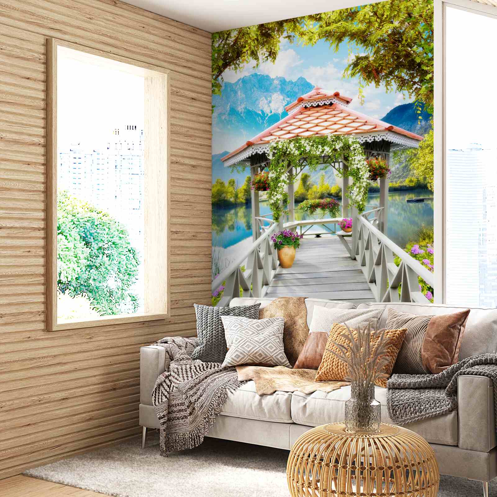 Fototapeta prechod do pavilónu