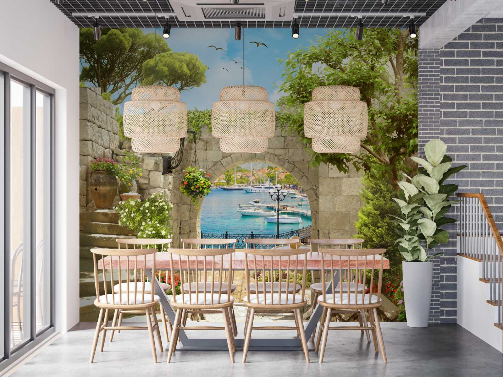 Fototapeta cesta s výhľadom na more