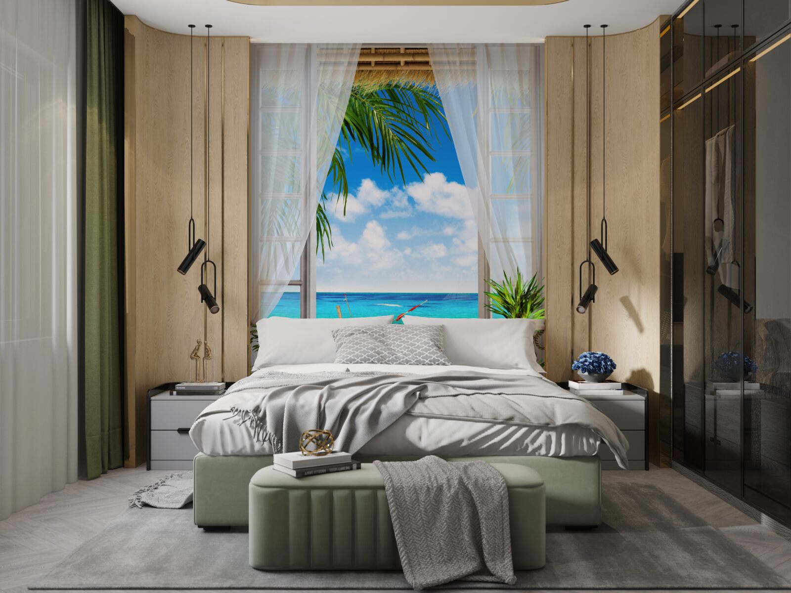 Fototapeta prístup k moru a lodi