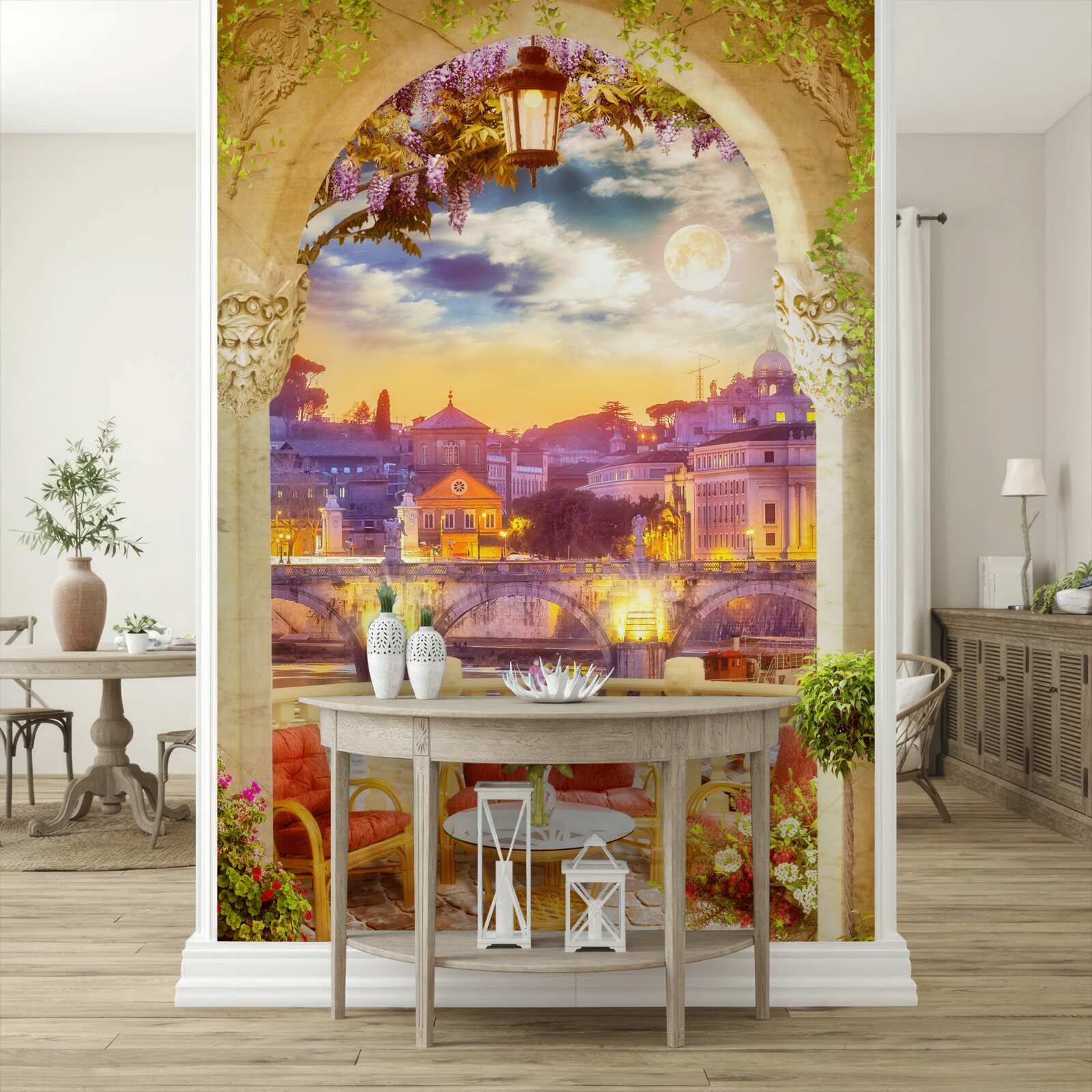 Fototapeta loggia s obývačkovým nábytkom