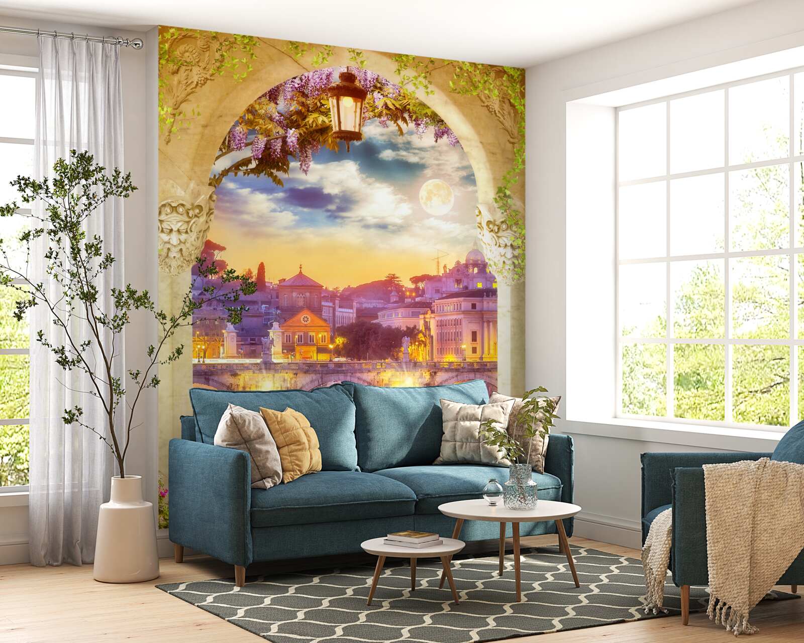 Fototapeta loggia s obývačkovým nábytkom