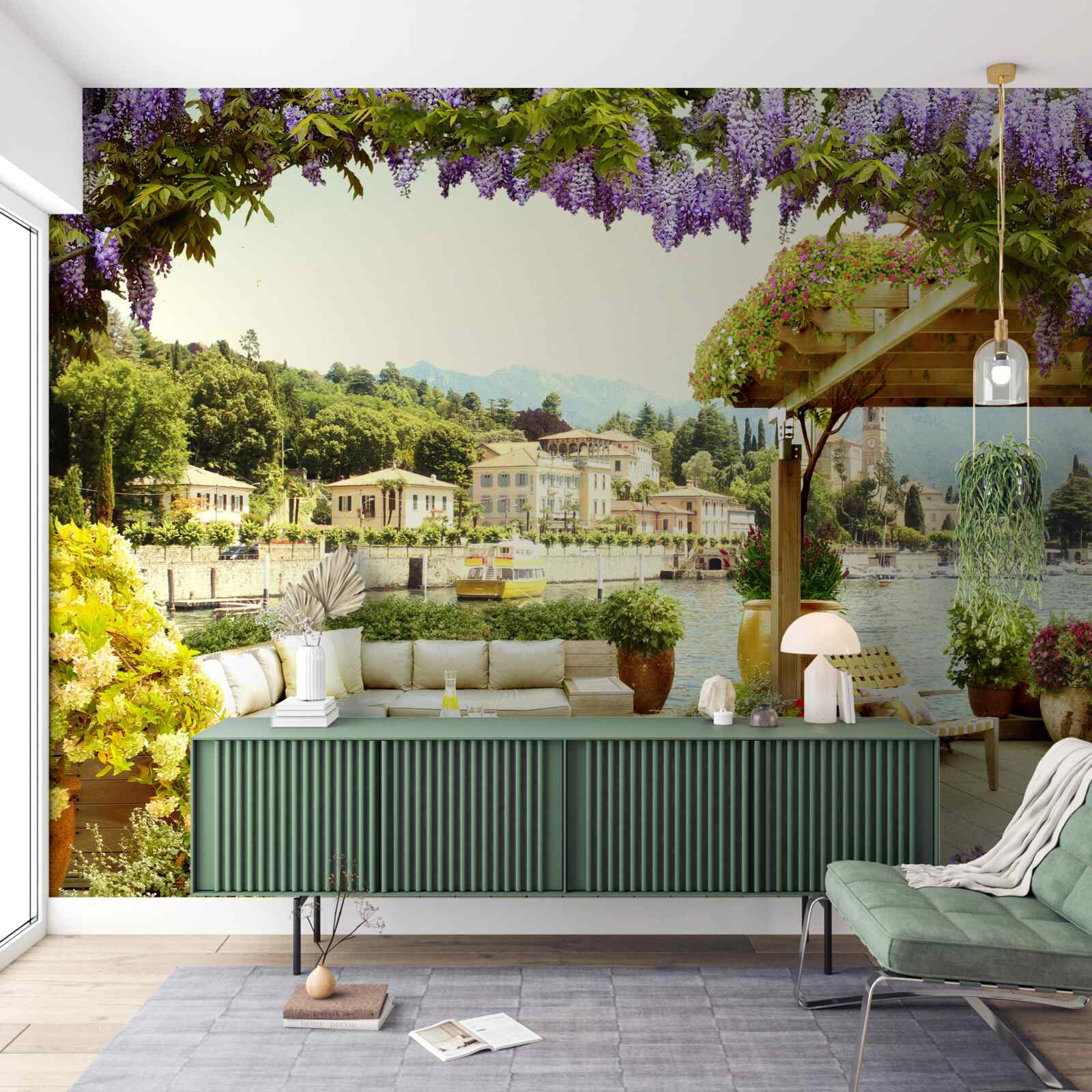 Fototapeta zariadenie s orgovánovou strechou