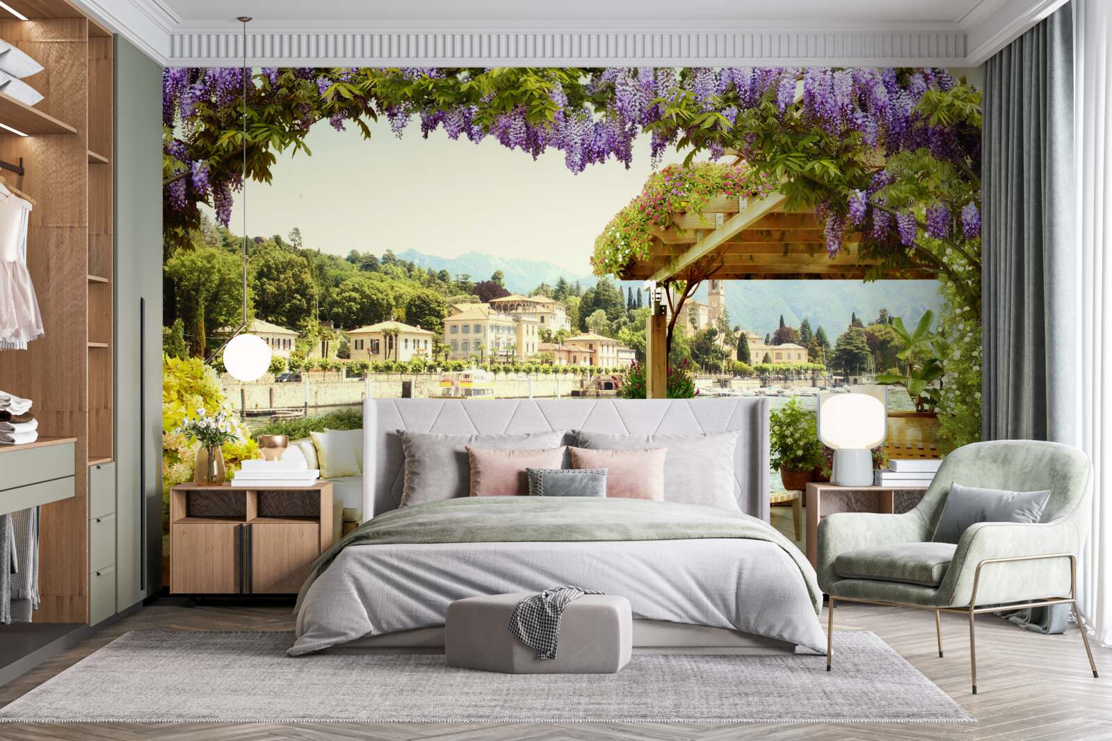 Fototapeta zariadenie s orgovánovou strechou