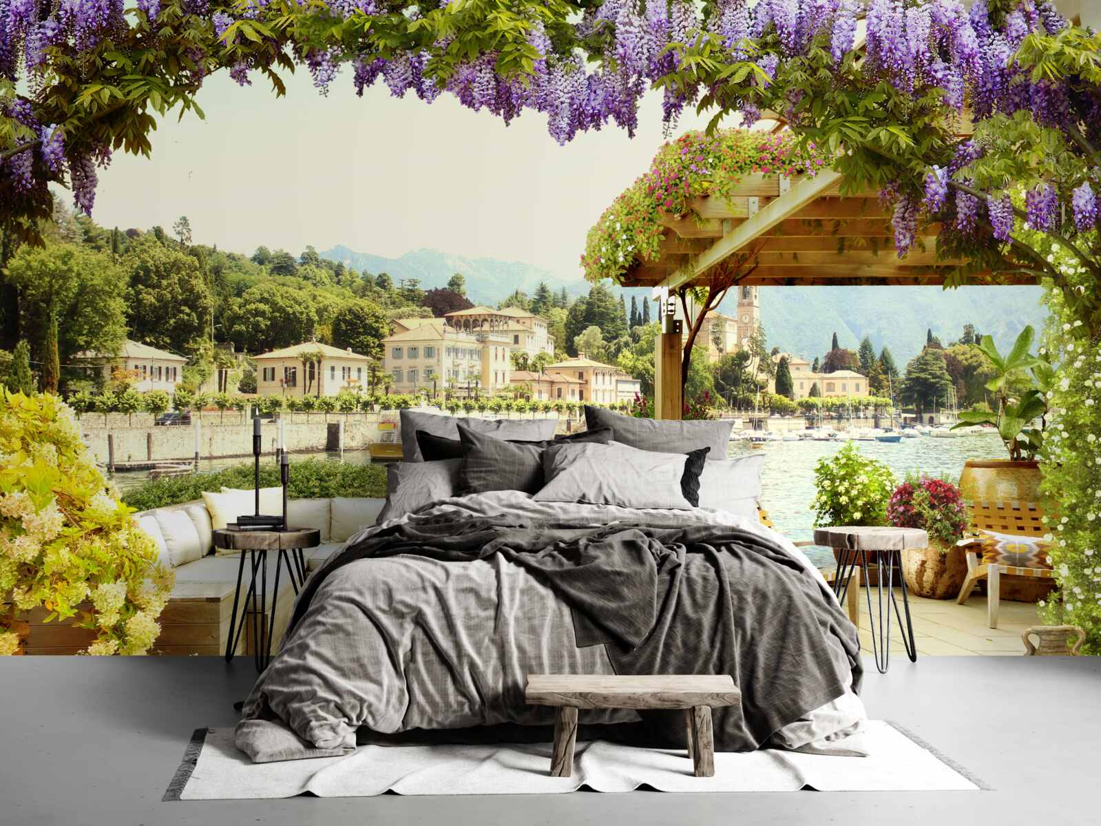 Fototapeta zariadenie s orgovánovou strechou