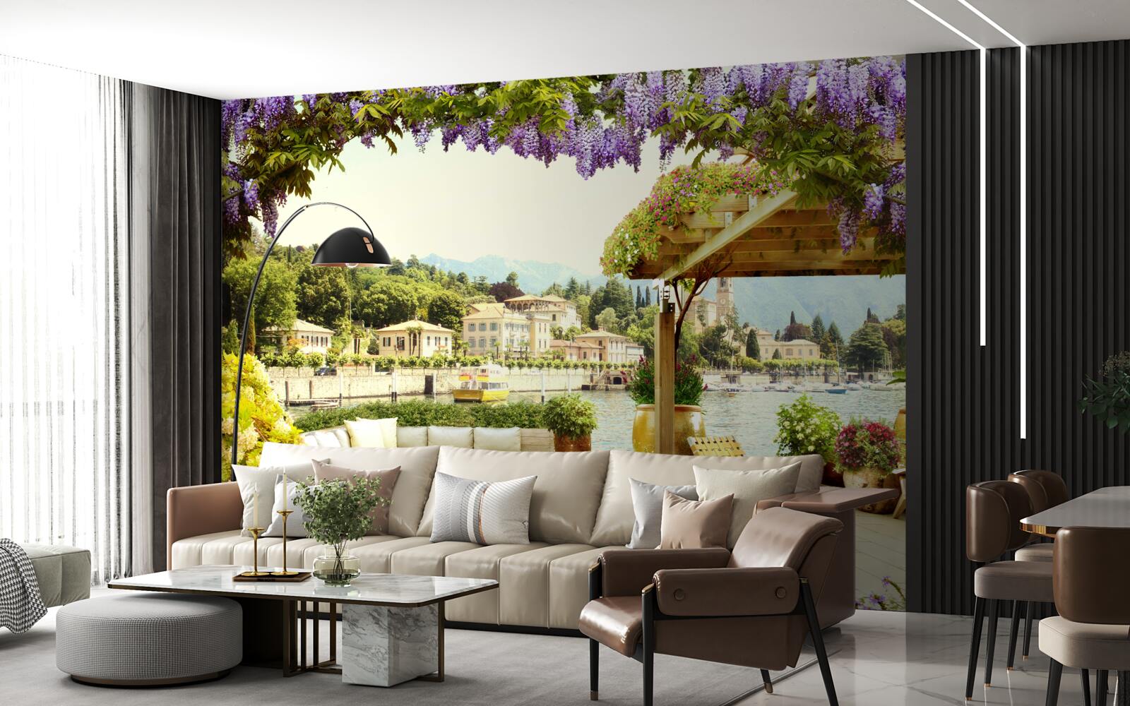 Fototapeta zariadenie s orgovánovou strechou