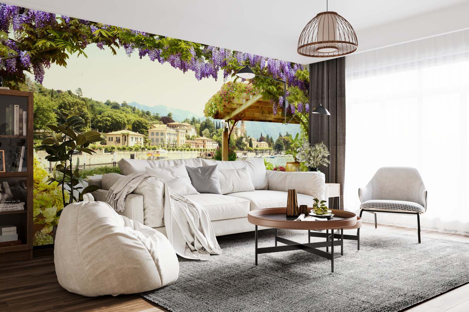 Fototapeta zariadenie s orgovánovou strechou