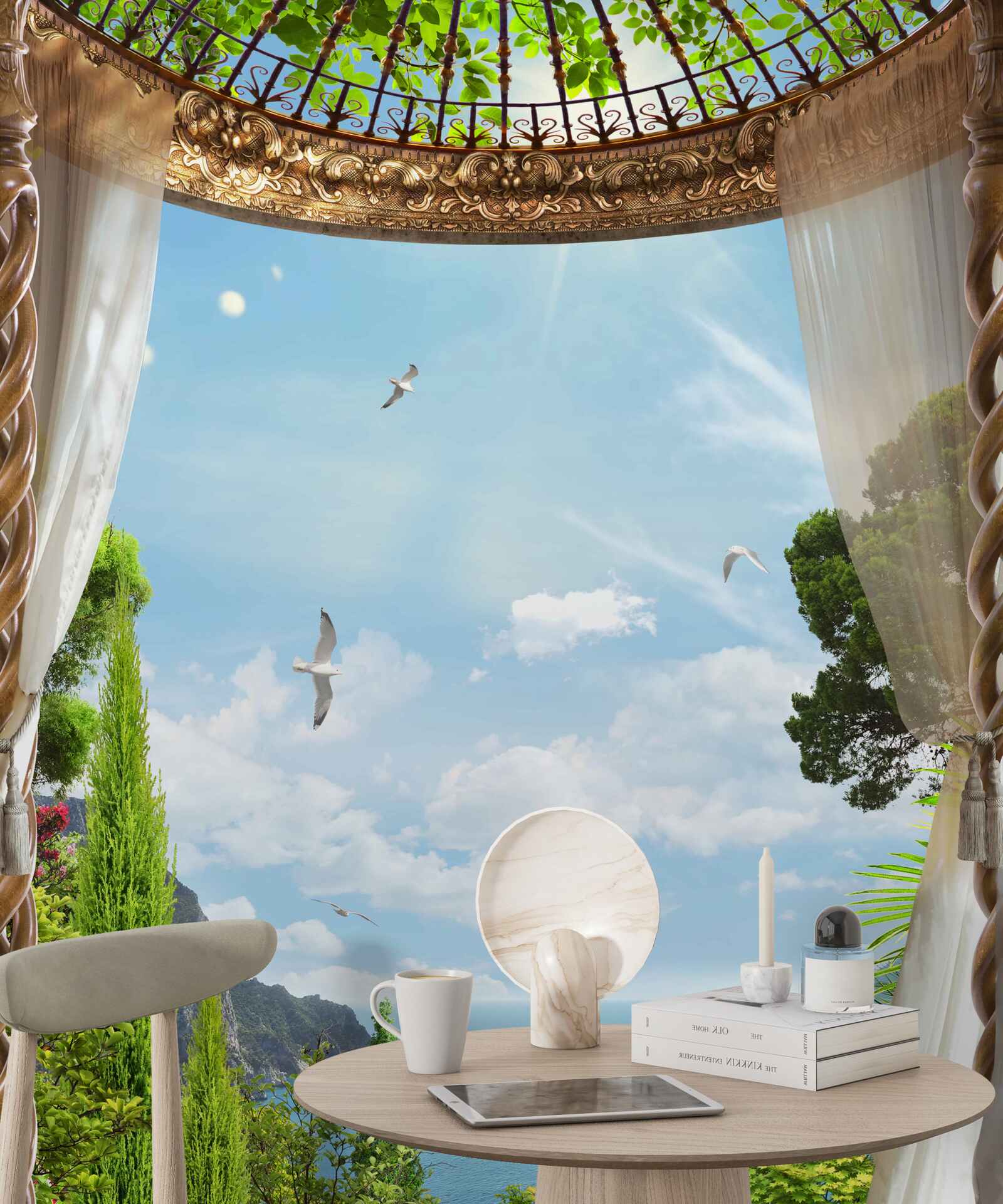 Fototapeta nádherný výhľad, ktorý môžete obdivovať z balkóna