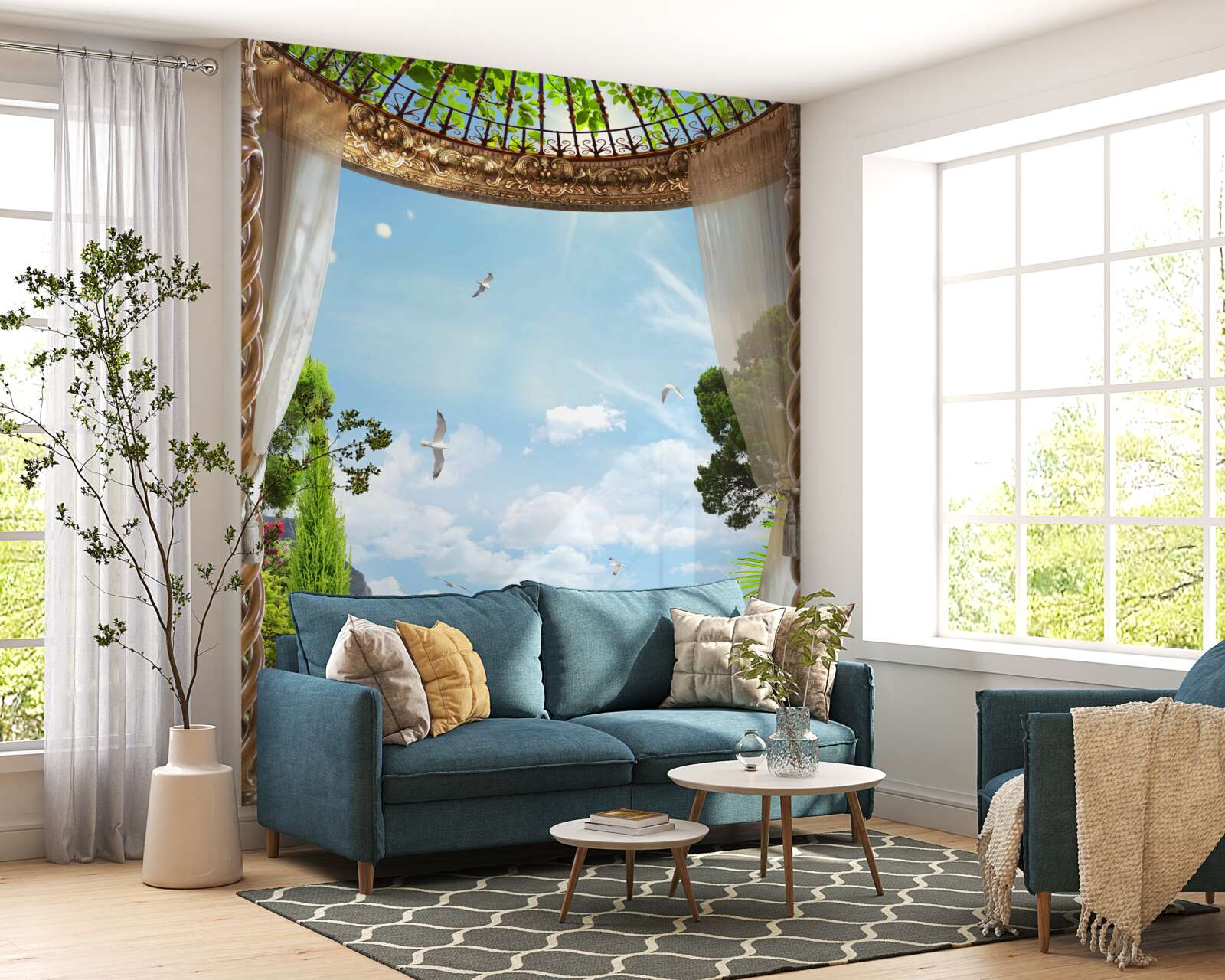 Fototapeta nádherný výhľad, ktorý môžete obdivovať z balkóna