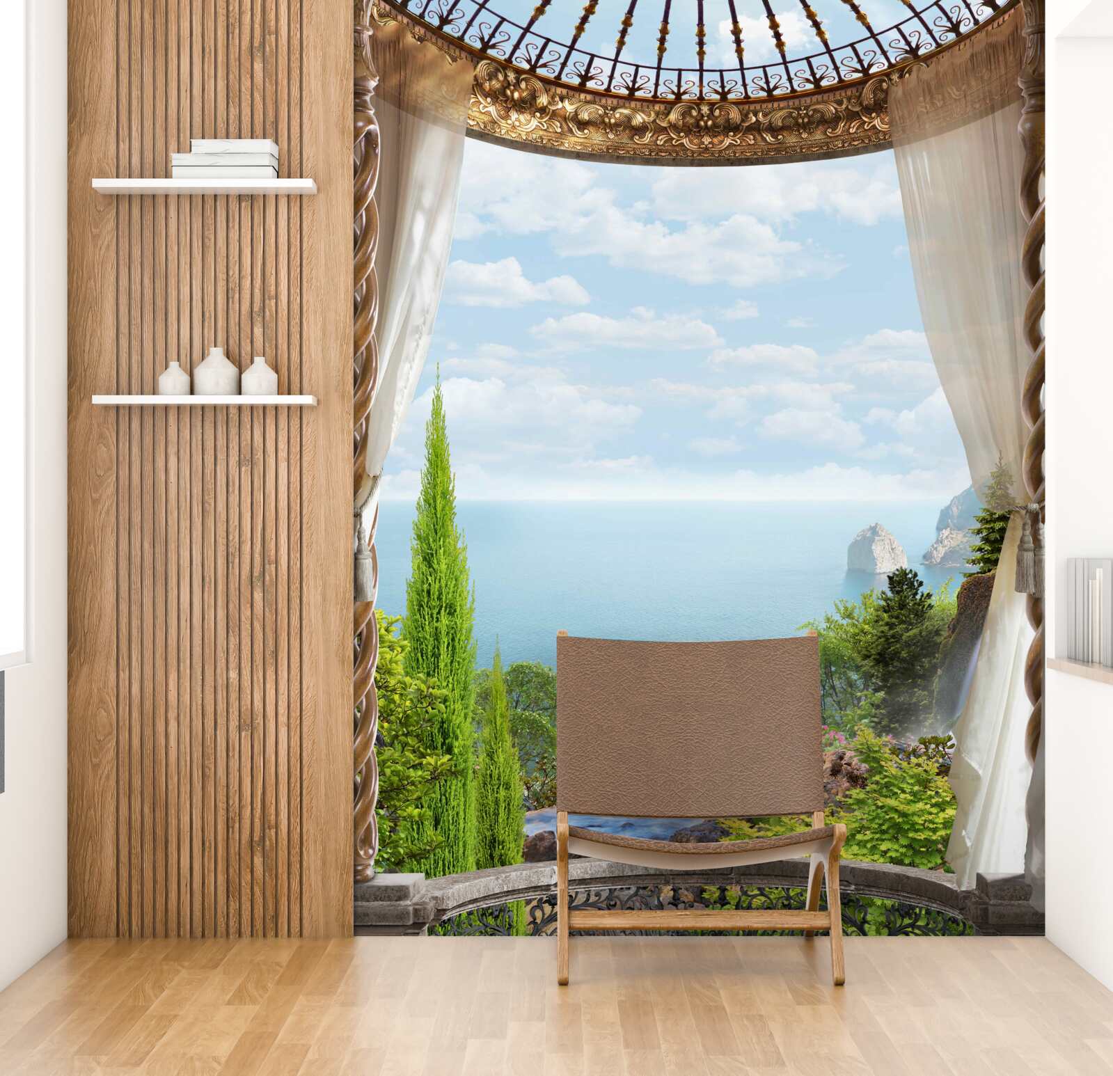 Fototapeta balkón s nádherným výhľadom