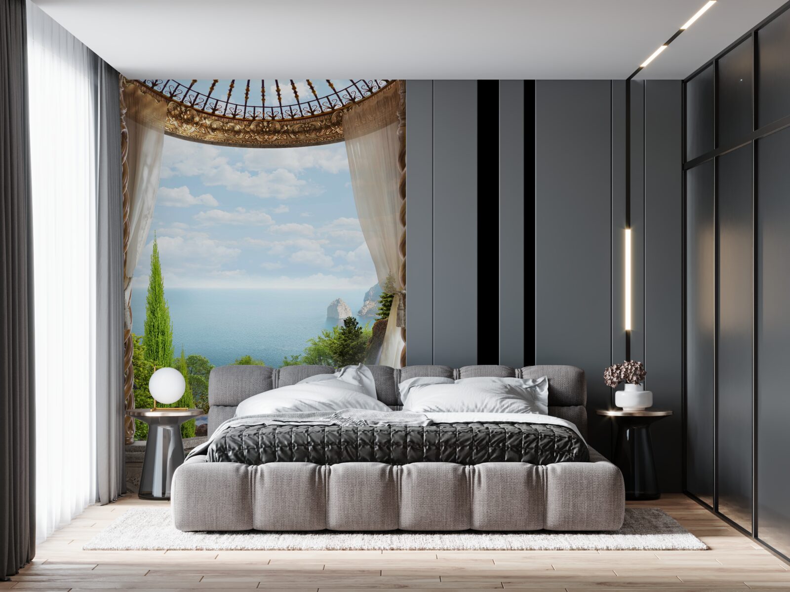 Fototapeta balkón s nádherným výhľadom