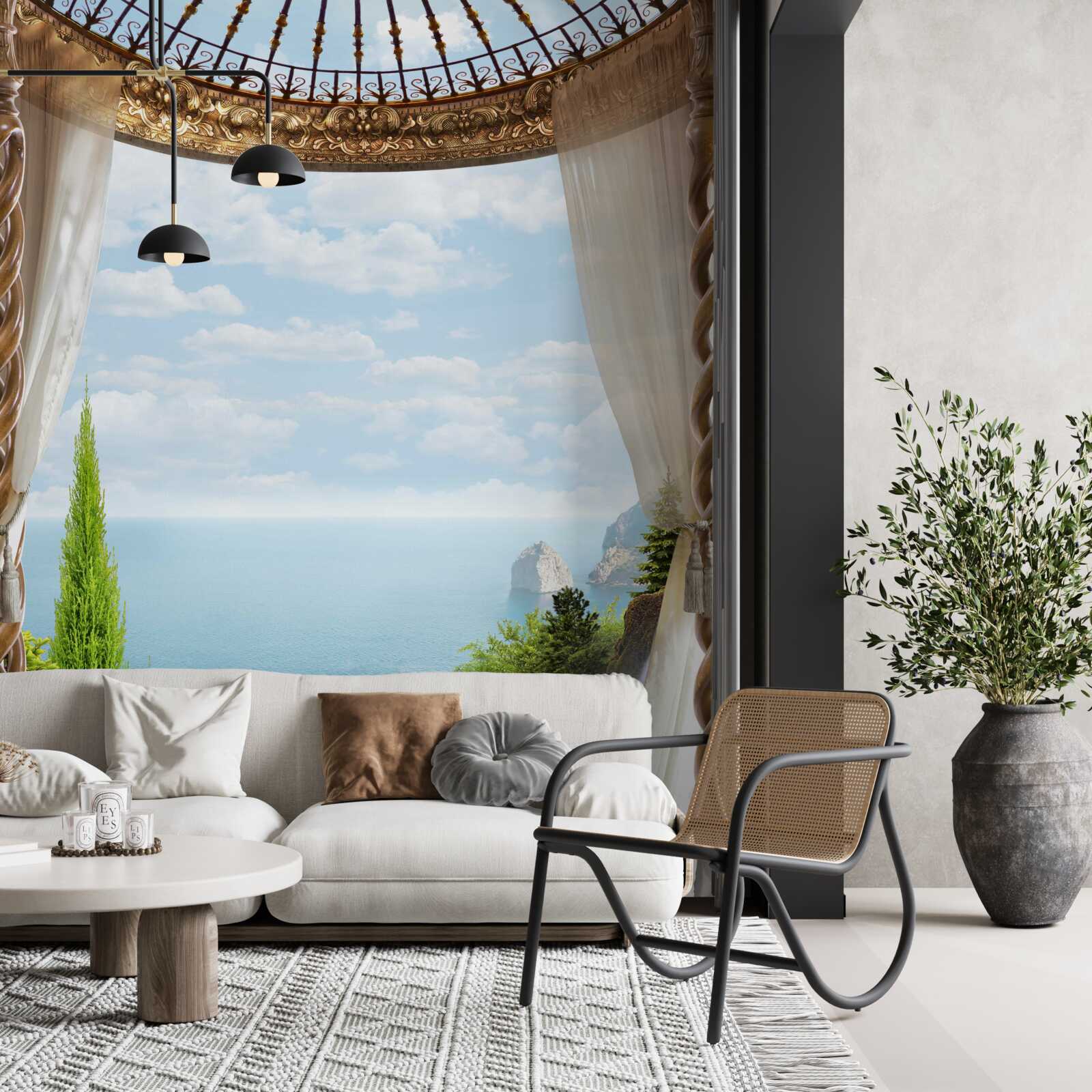 Fototapeta balkón s nádherným výhľadom