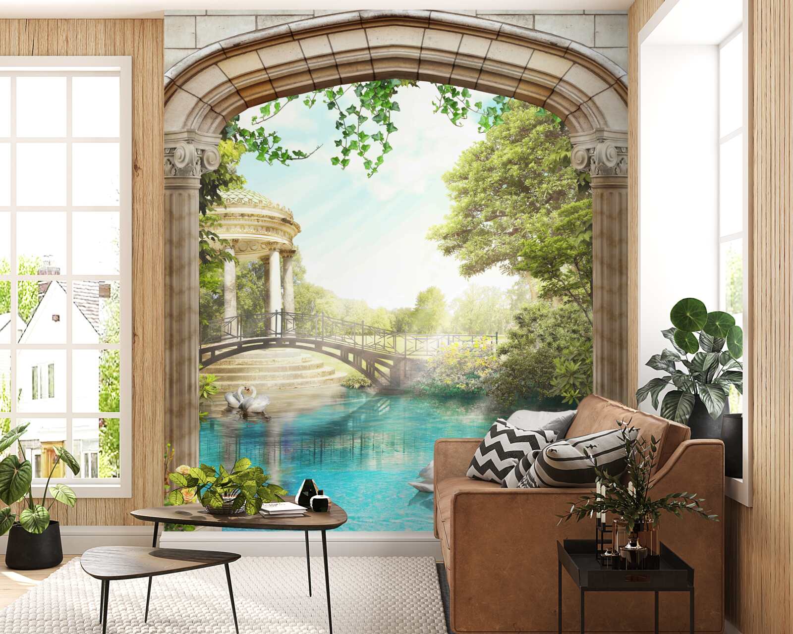 Fototapeta pavilón na Labutom jazere