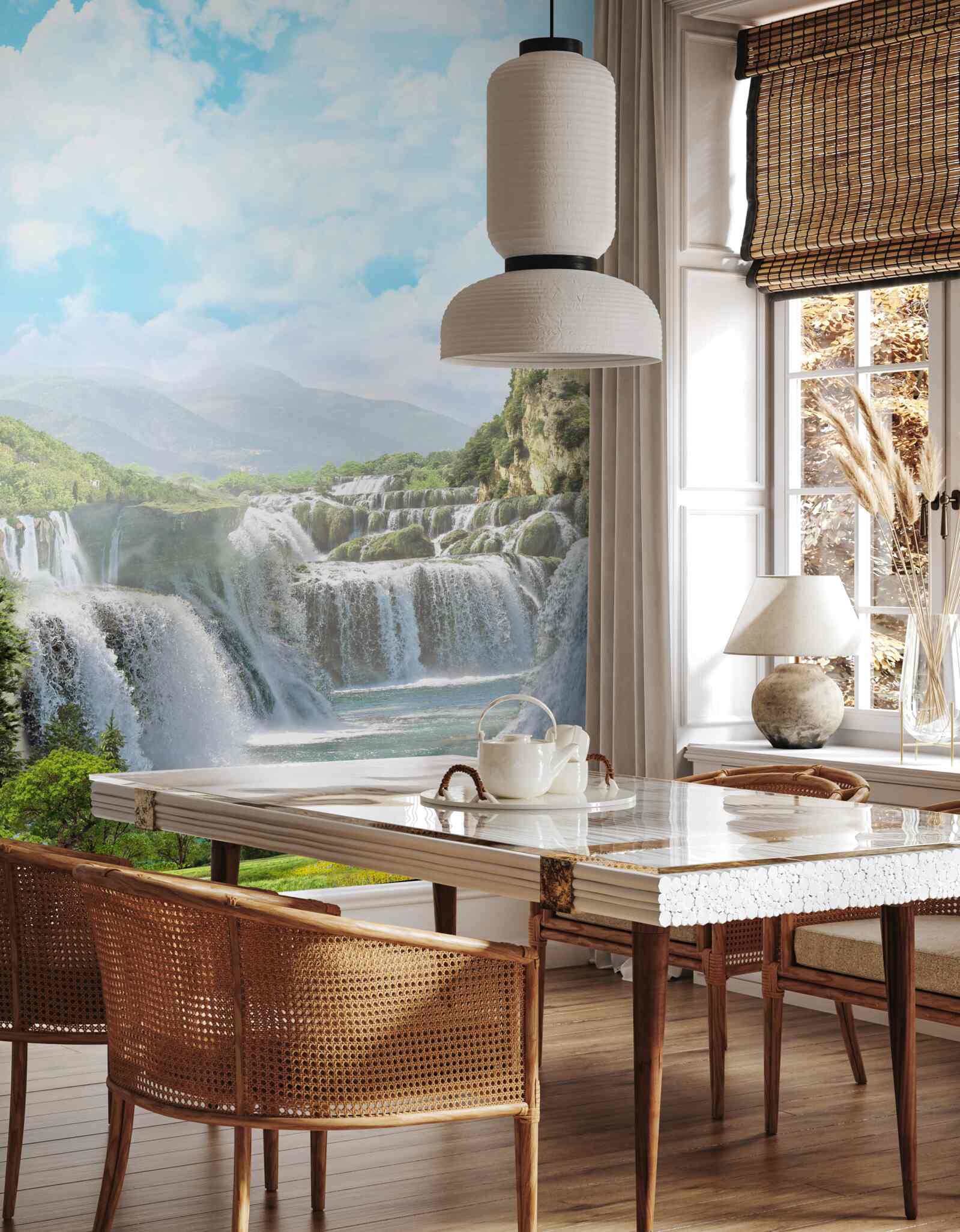 Fototapeta cesta vedúca k vodopádom