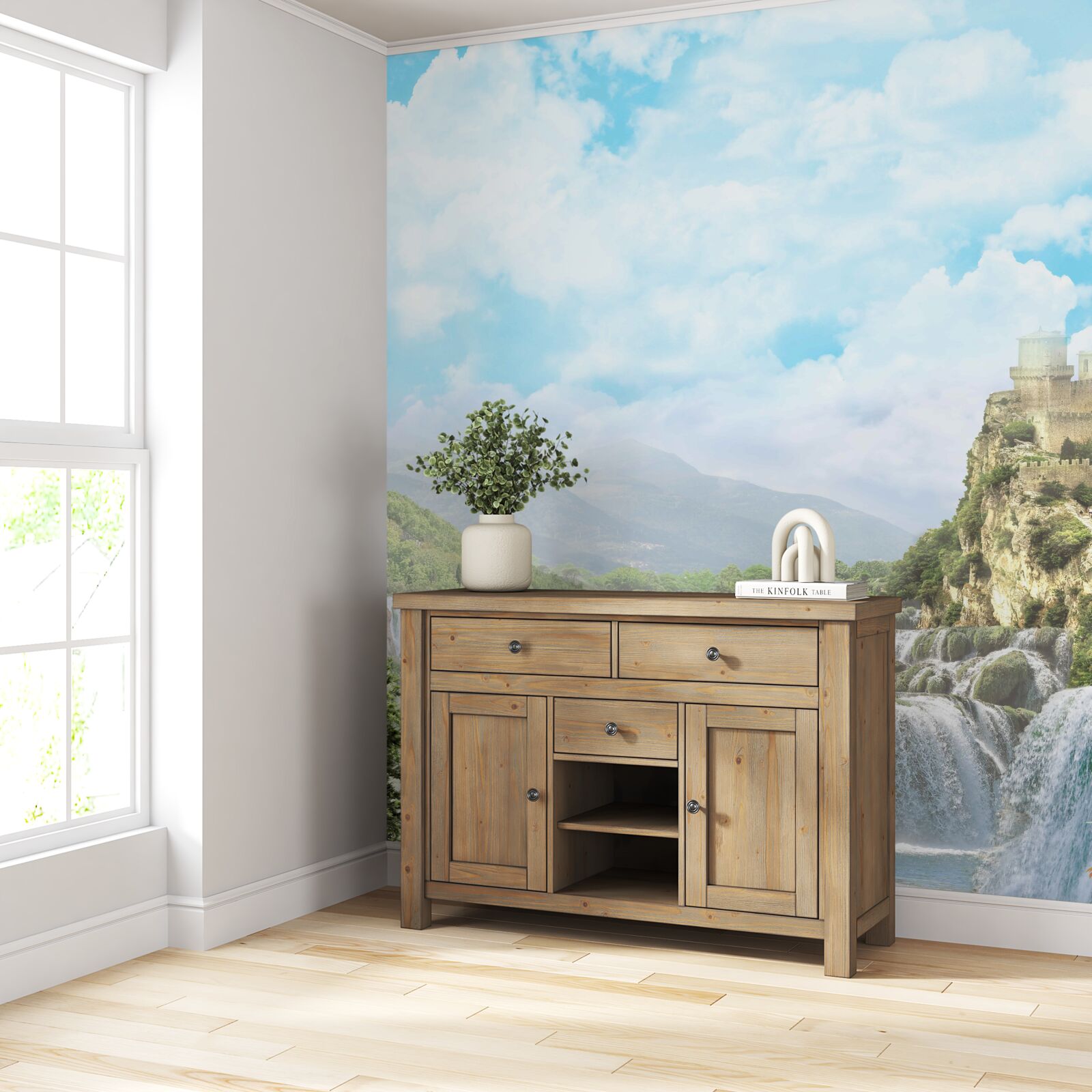 Fototapeta cesta vedúca k vodopádom